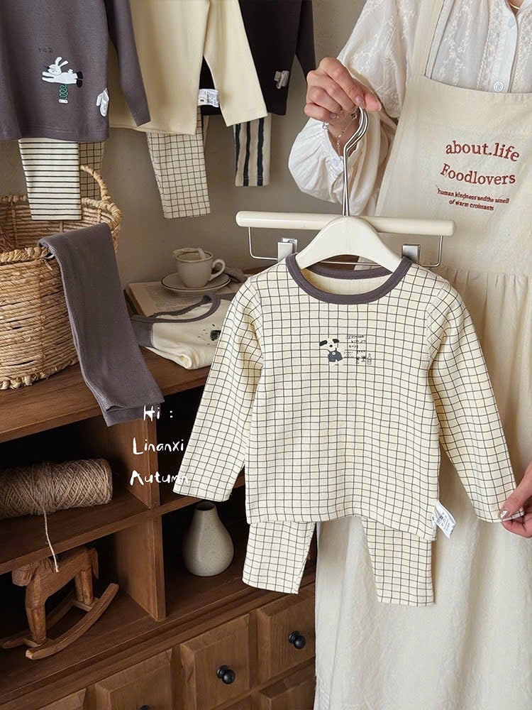 88068 - Bộ cotton Linanxi QC nhiều màu cho bé trai size 90-140