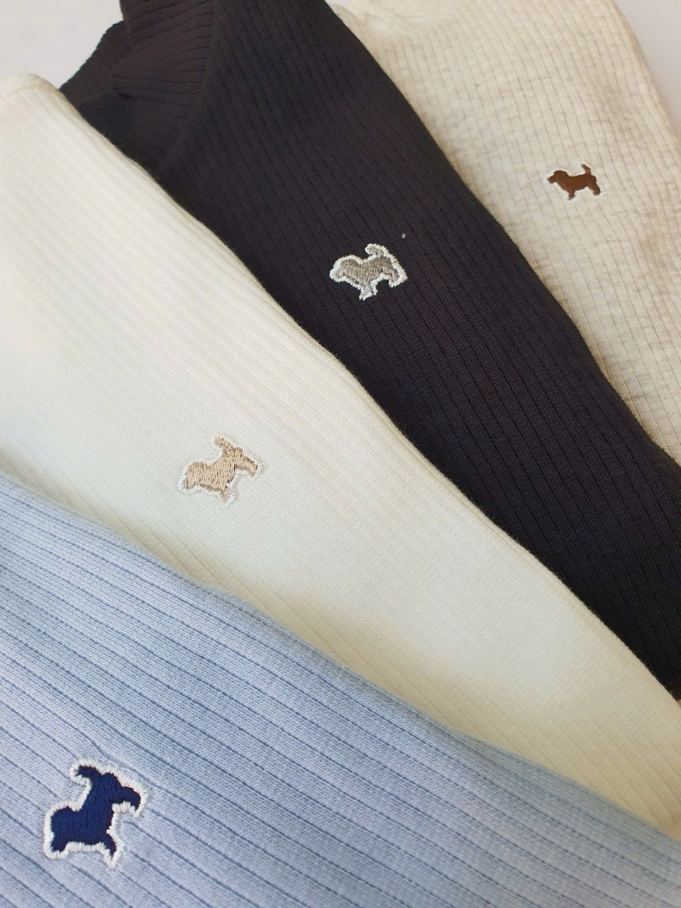 BM2511ST04 - Áo thun giữ nhiệt thêu cún nhiều màu cho bé size 80-160