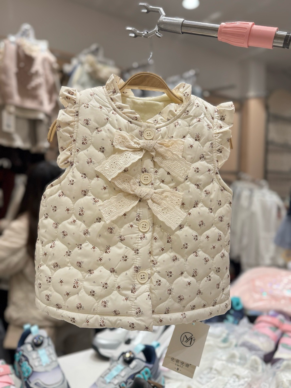 Gile hoa nhí lót nỉ siêu nhẹ ấm nhiều màu cho bé gái size 90-130