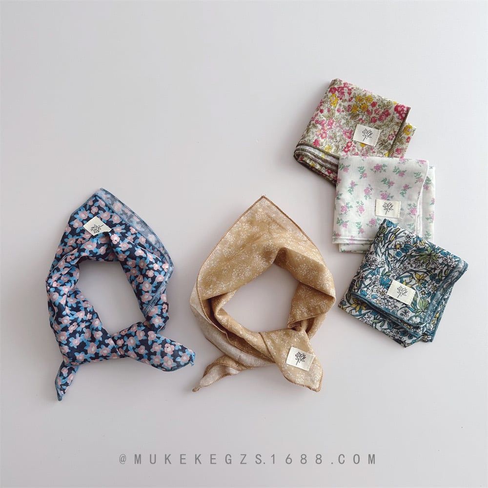 Khăn thô mỏng nhiều mẫu Bé Gái 45*45cm