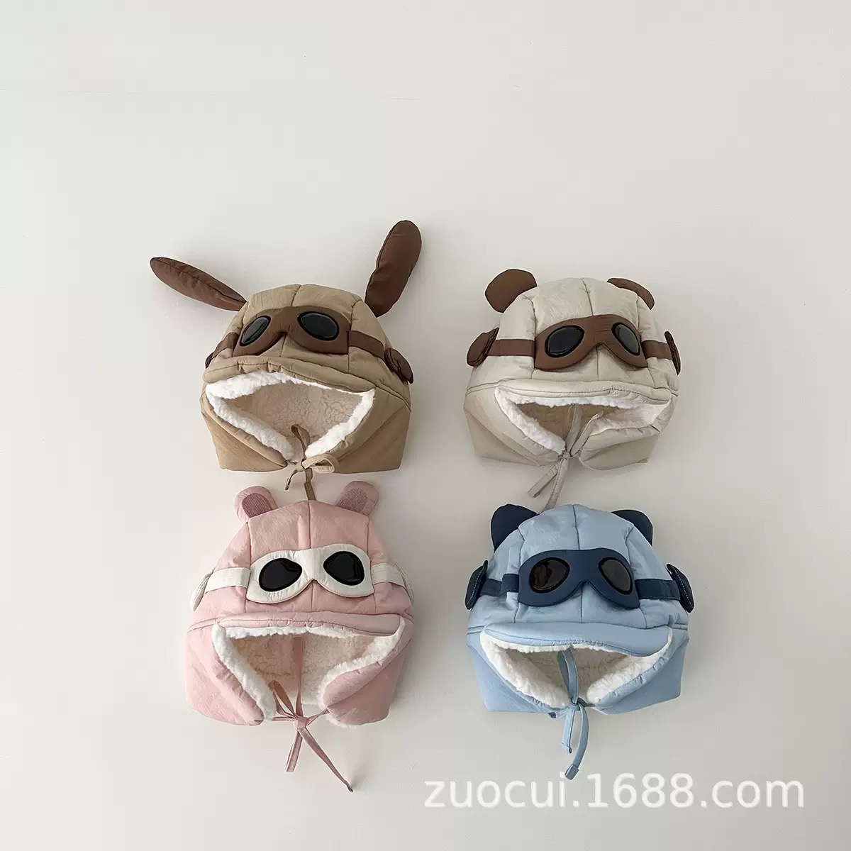 Mũ phi công giả kính nhiều màu cho bé size 1-4y