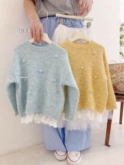 Áo len Tongnono nhiều màu cho bé gái size 110-150