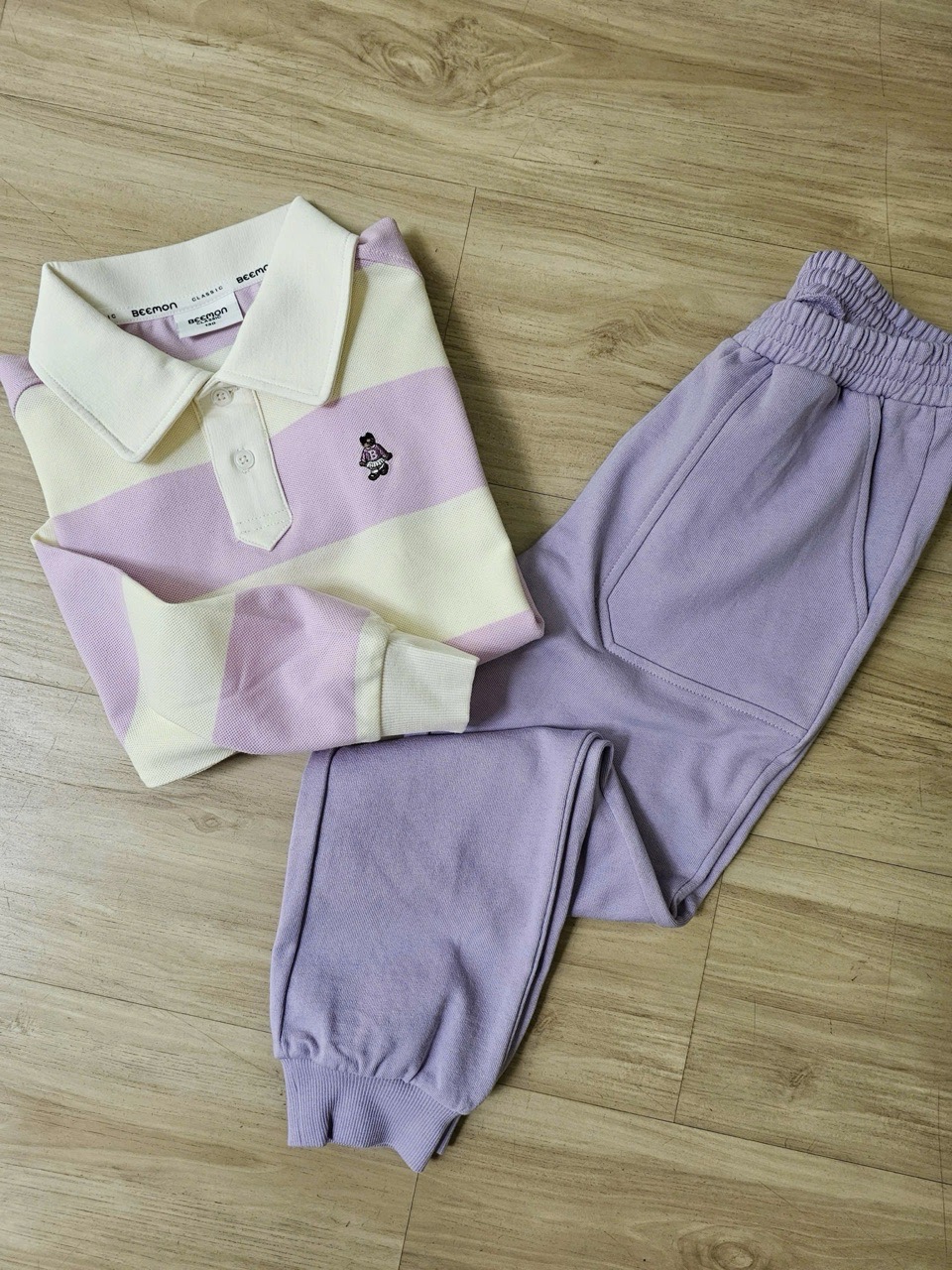 BM2511ST05 - Bộ nỉ da cá Beemon cổ đức 2 màu cho bé size 120-160