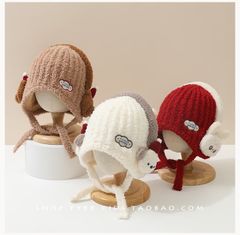 Mũ len giả bịt tai nhiều màu cho bé size 2-8y