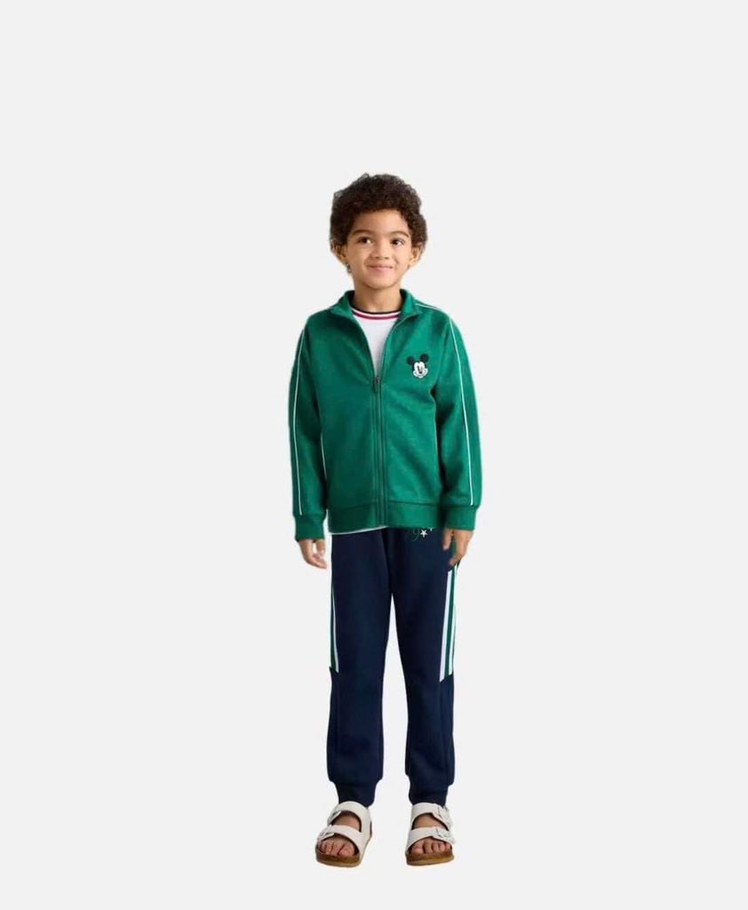Bộ nỉ MAX màu xanh lá mickey Bé Trai size 2 - 8y