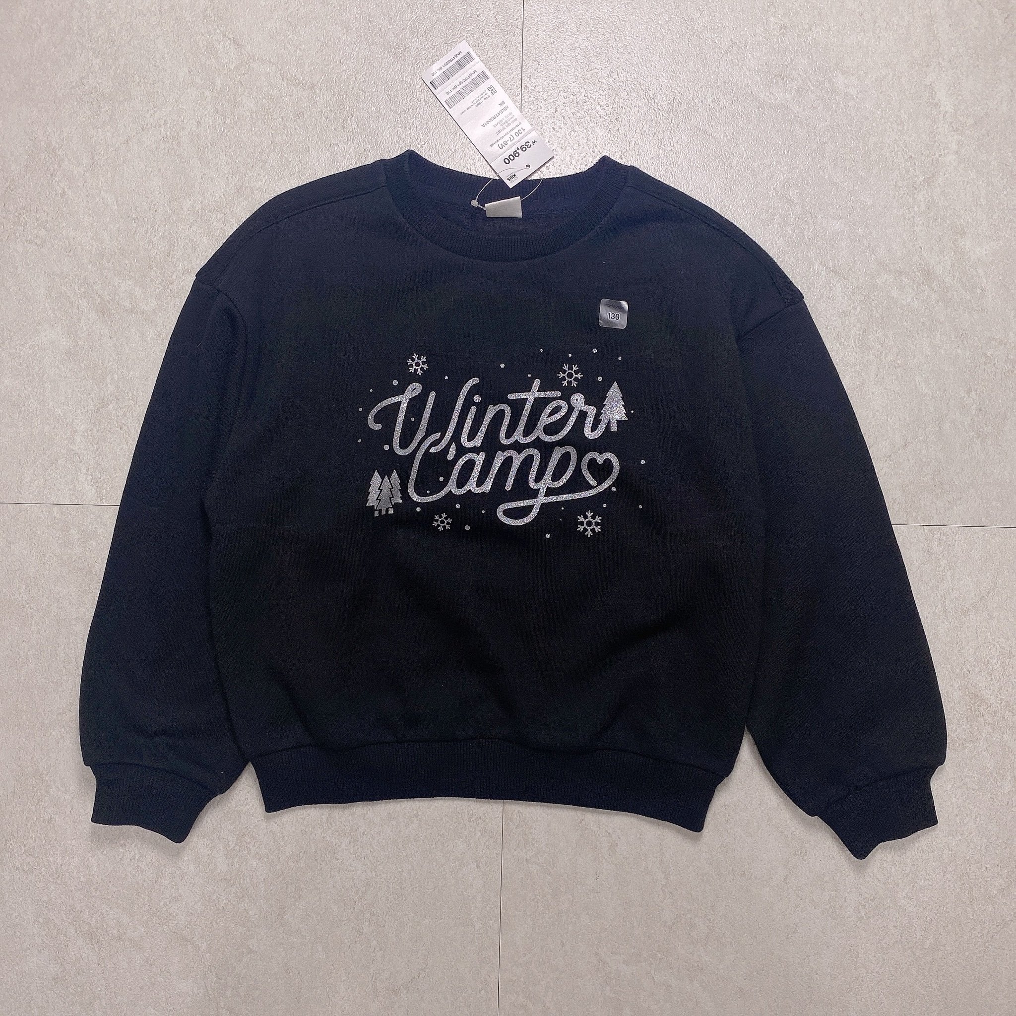 Bộ nỉ bông Topten 3 màu hồng / kem / đen Winter Camp size 110 - 160