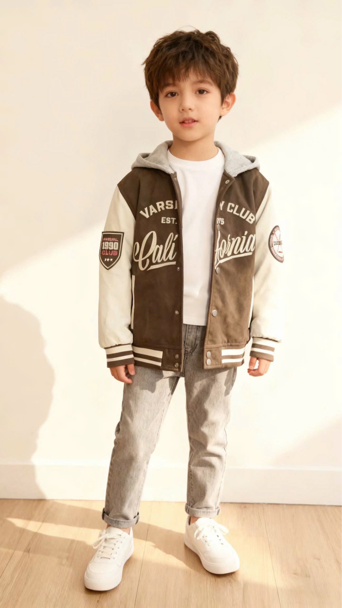 Áo khoác bomber ZR Varsity Club dòng đại cho bé size 6-14y