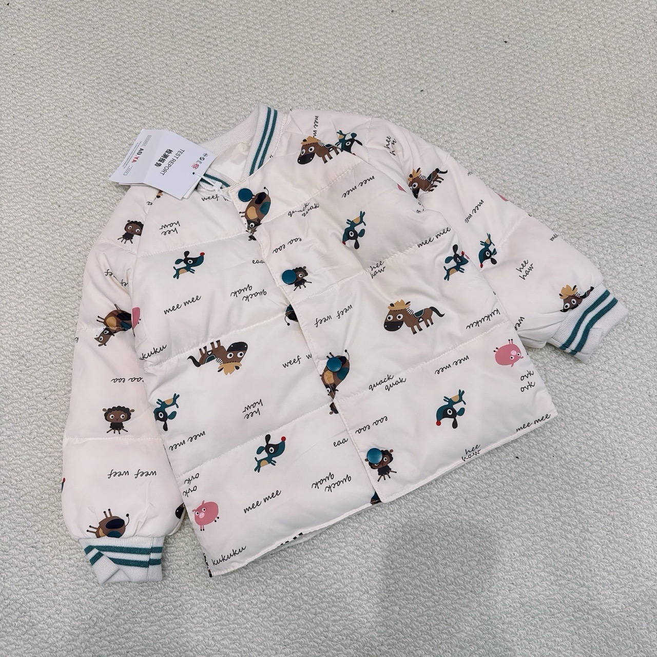 Áo khoác bomber lông vũ QC siêu nhẹ nhiều màu cho bé size 90-130