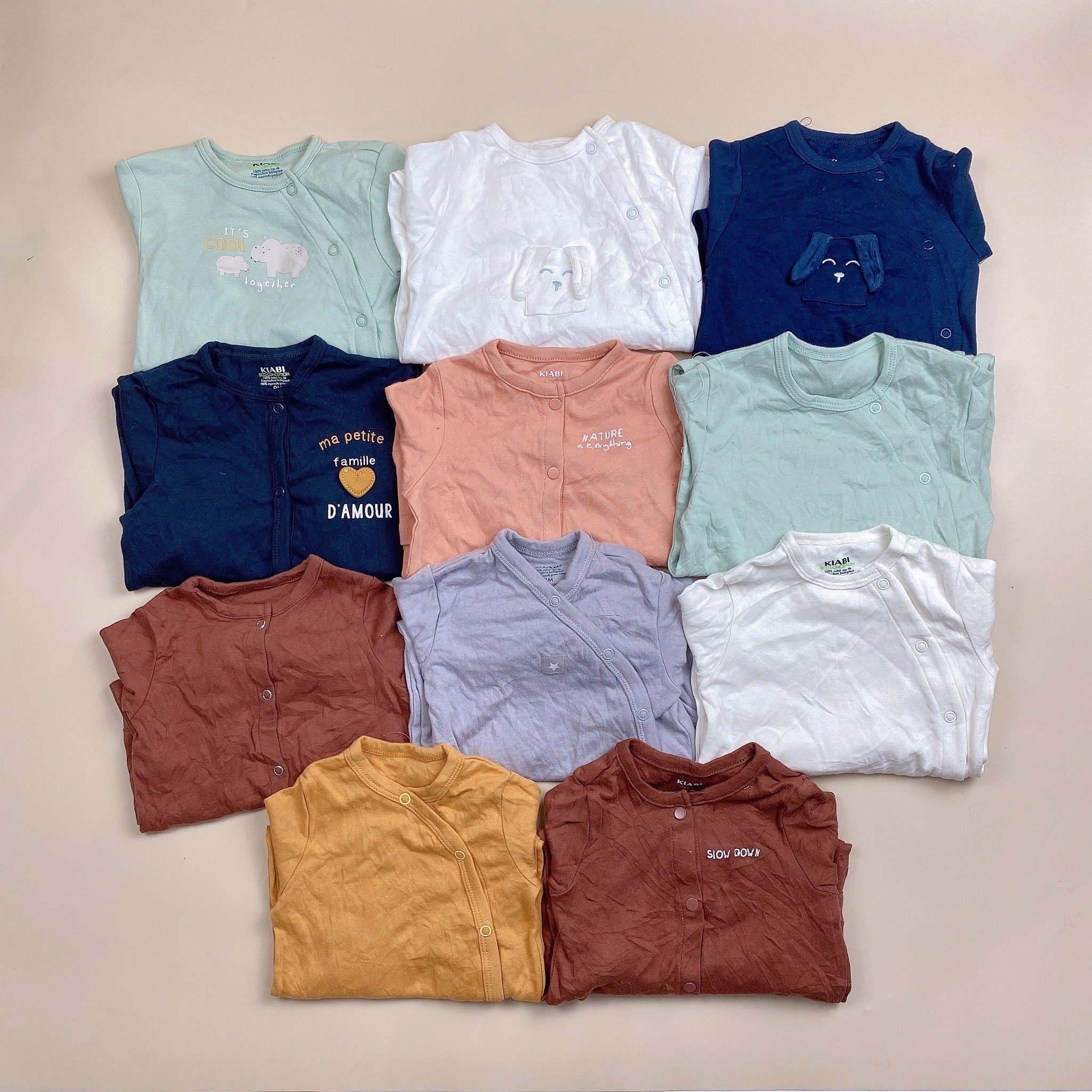 Body cotton liền thân Kiabi nhiều mẫu Bé Trai