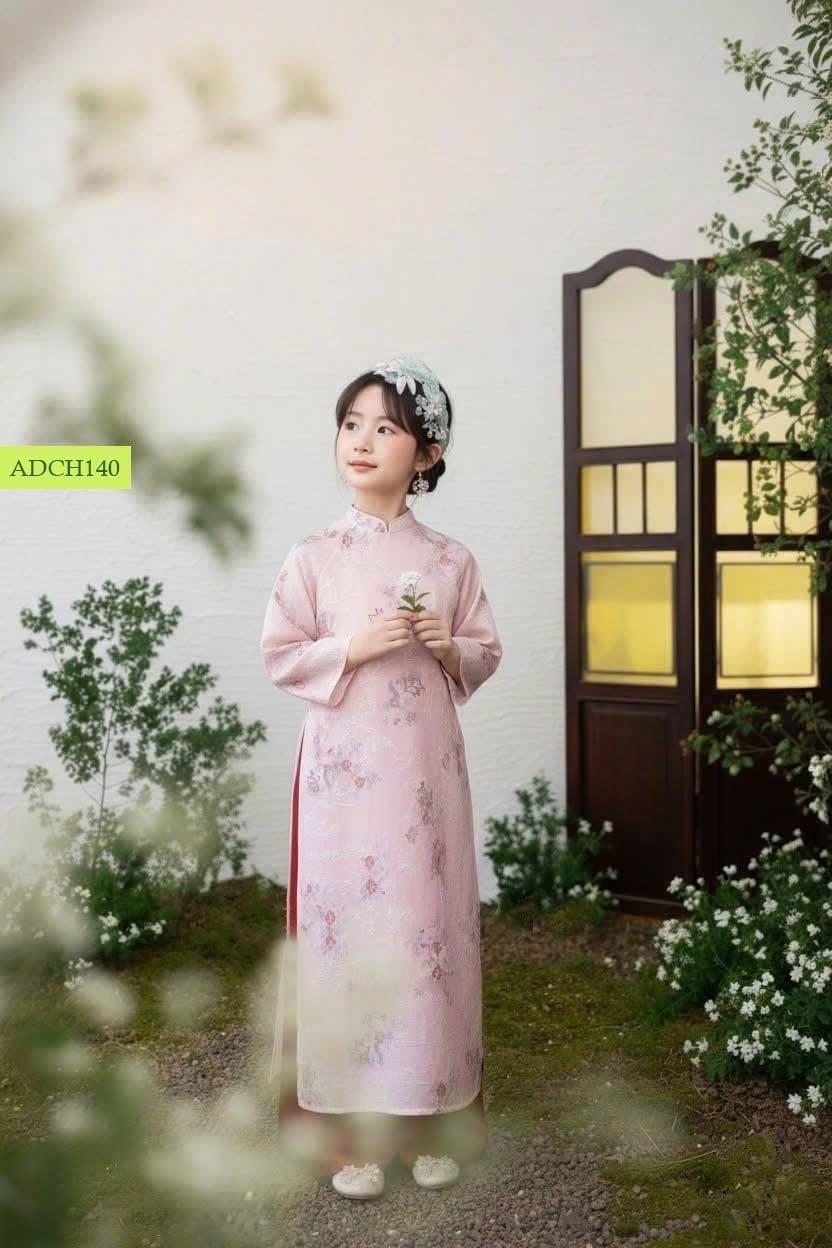 AD01 - Set áo dài trẻ em của Oli River bé gái size 3-12y