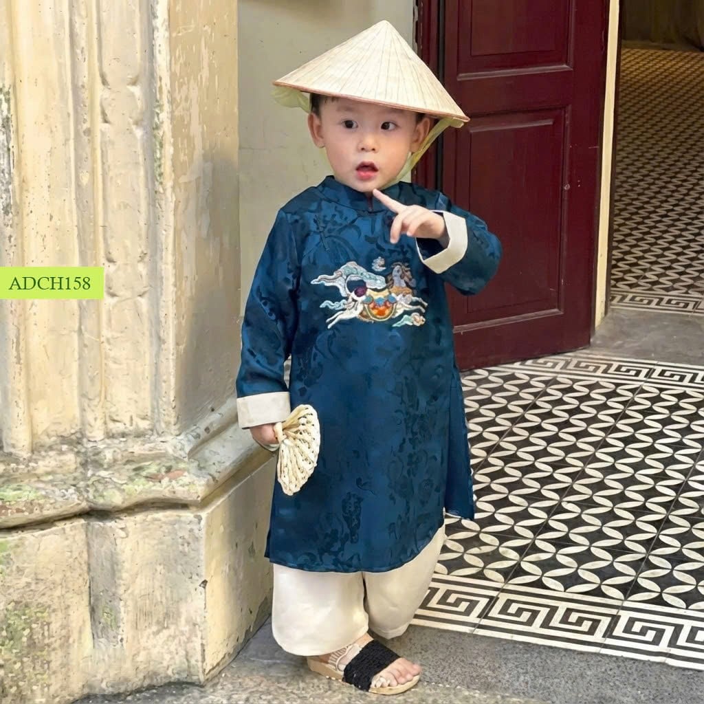 AD02 - Set áo dài trẻ em của Oli River bé trai size 3-12y
