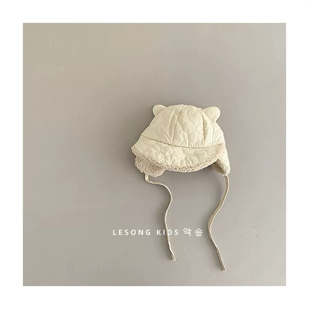 Mũ phao chần bông lót nỉ có che tai nhiều màu cho bé size 1-3y