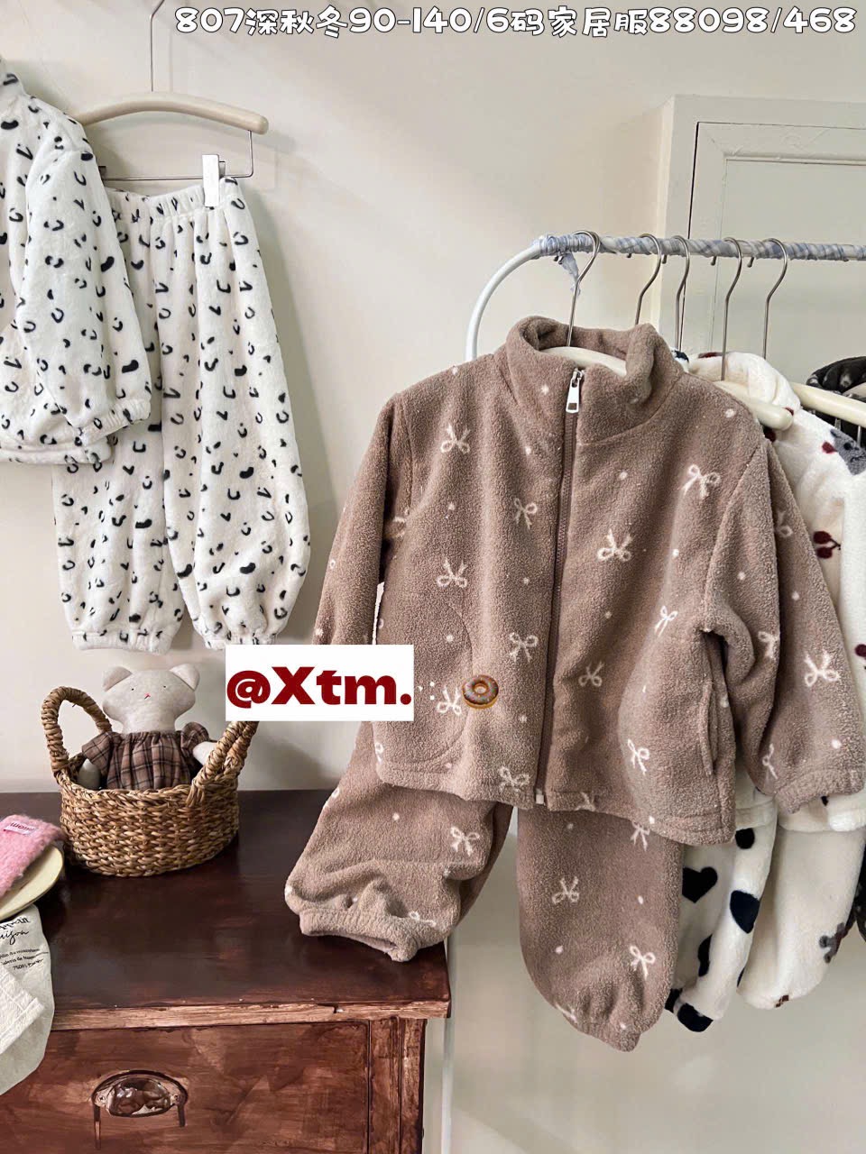 88098 - Bộ nỉ bông LNX siêu ấm nhiều màu cho bé size 90-140