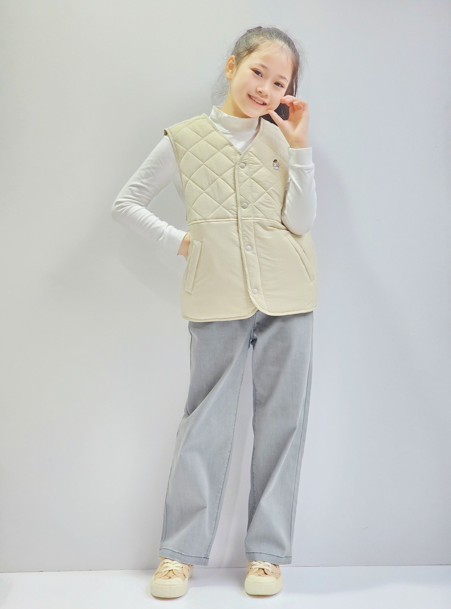 Quần jean mềm Bee Mon ống xuông 5 màu BG size 120 - 160