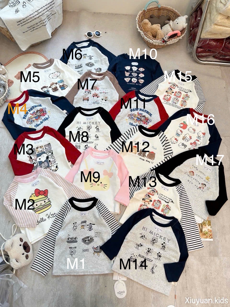 53253 - Áo thun giữ nhiệt nhiều màu cho bé size 90-130