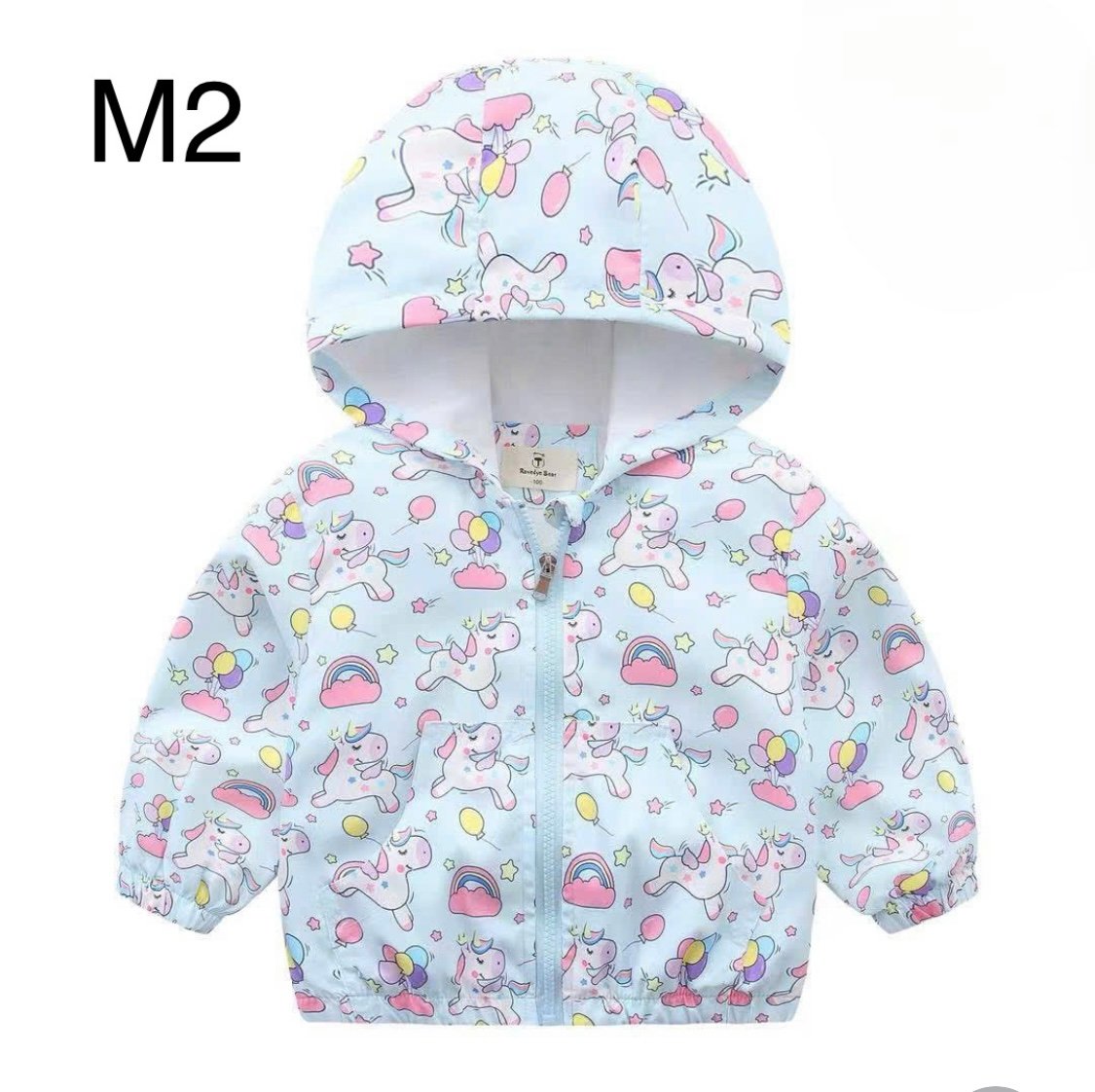 2024 - Áo gió lót cotton Ravedye Bear nhiều hình Bé Gái size 100 - 140