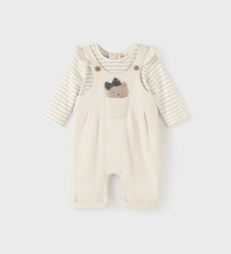 Set áo liền quần yếm Mayoral nhiều hình BG size 1m - 18m