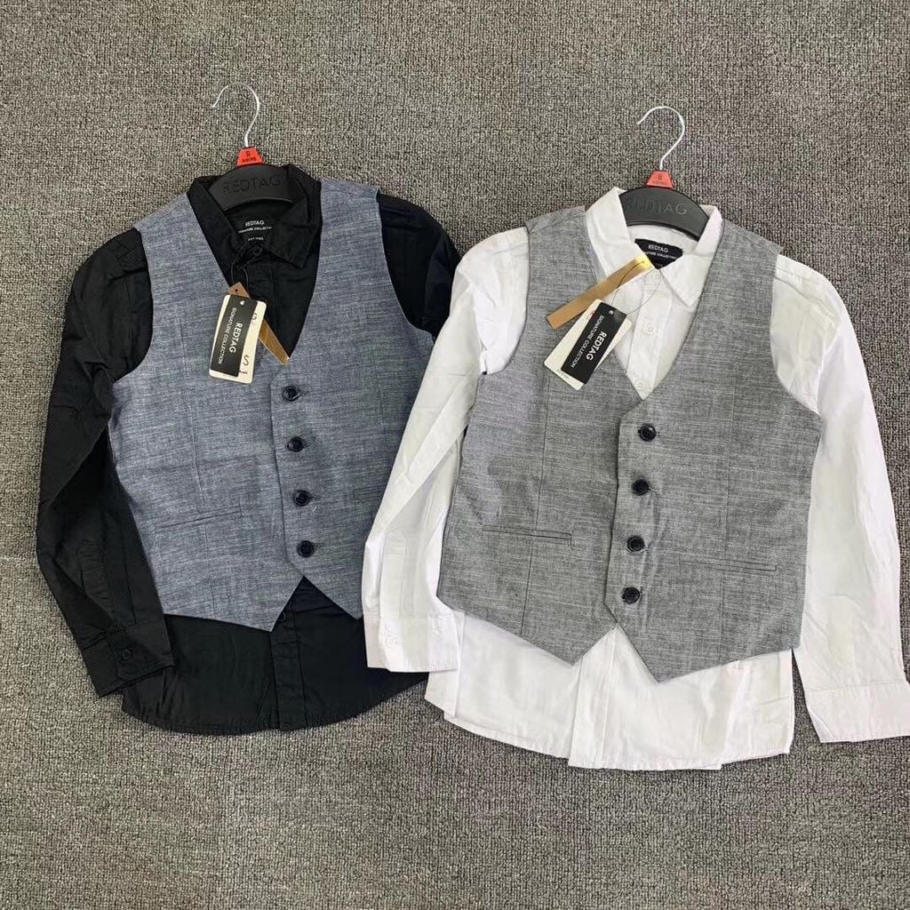 Set áo sơ mi kèm gile