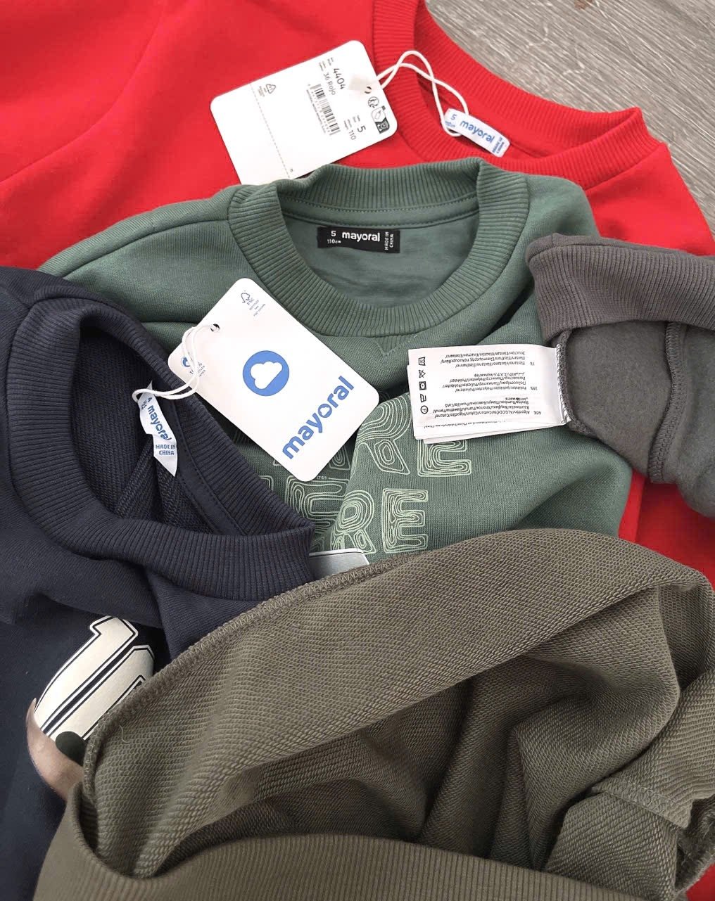 ABT19 - Áo nỉ Mayoral nhiều màu cho bé trai size 2-10y