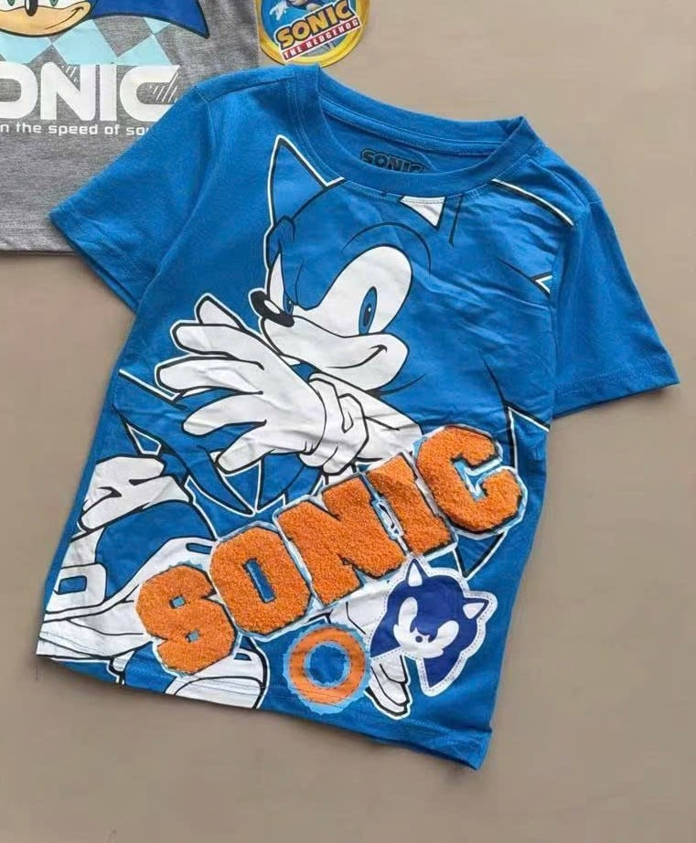 ABT65 - Áo cotton Sonic dư xịn nhiều màu cho bé trai size 4-7y