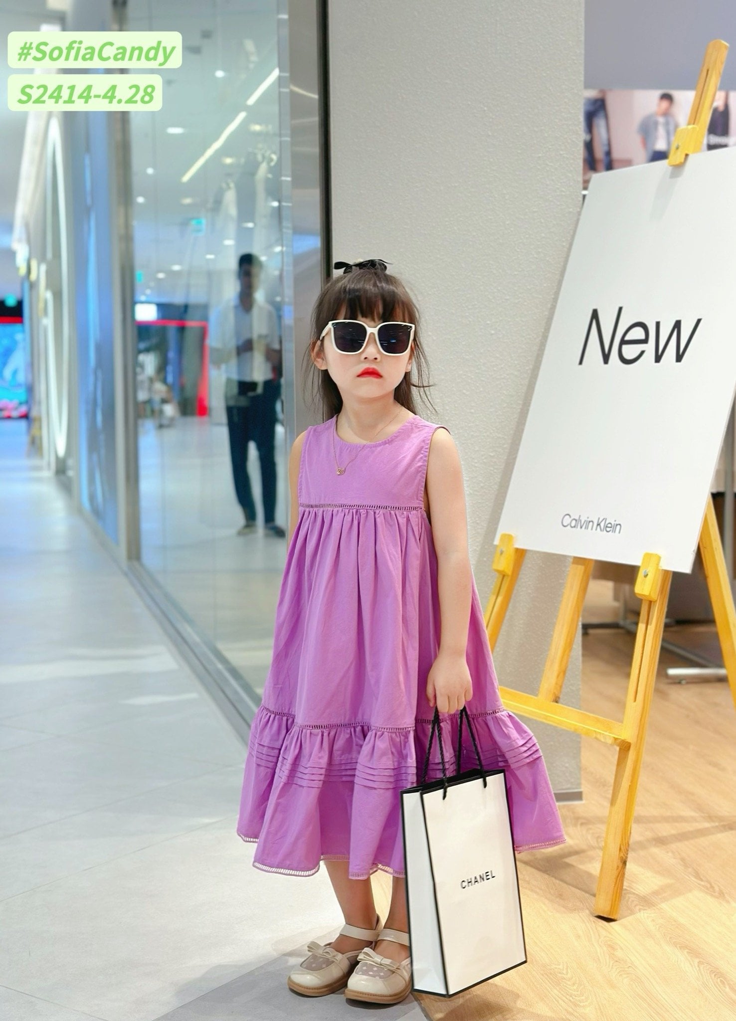V00021 - Váy thô Sofia Candy sát nách đuôi cá 4 màu BG size 1 - 10y