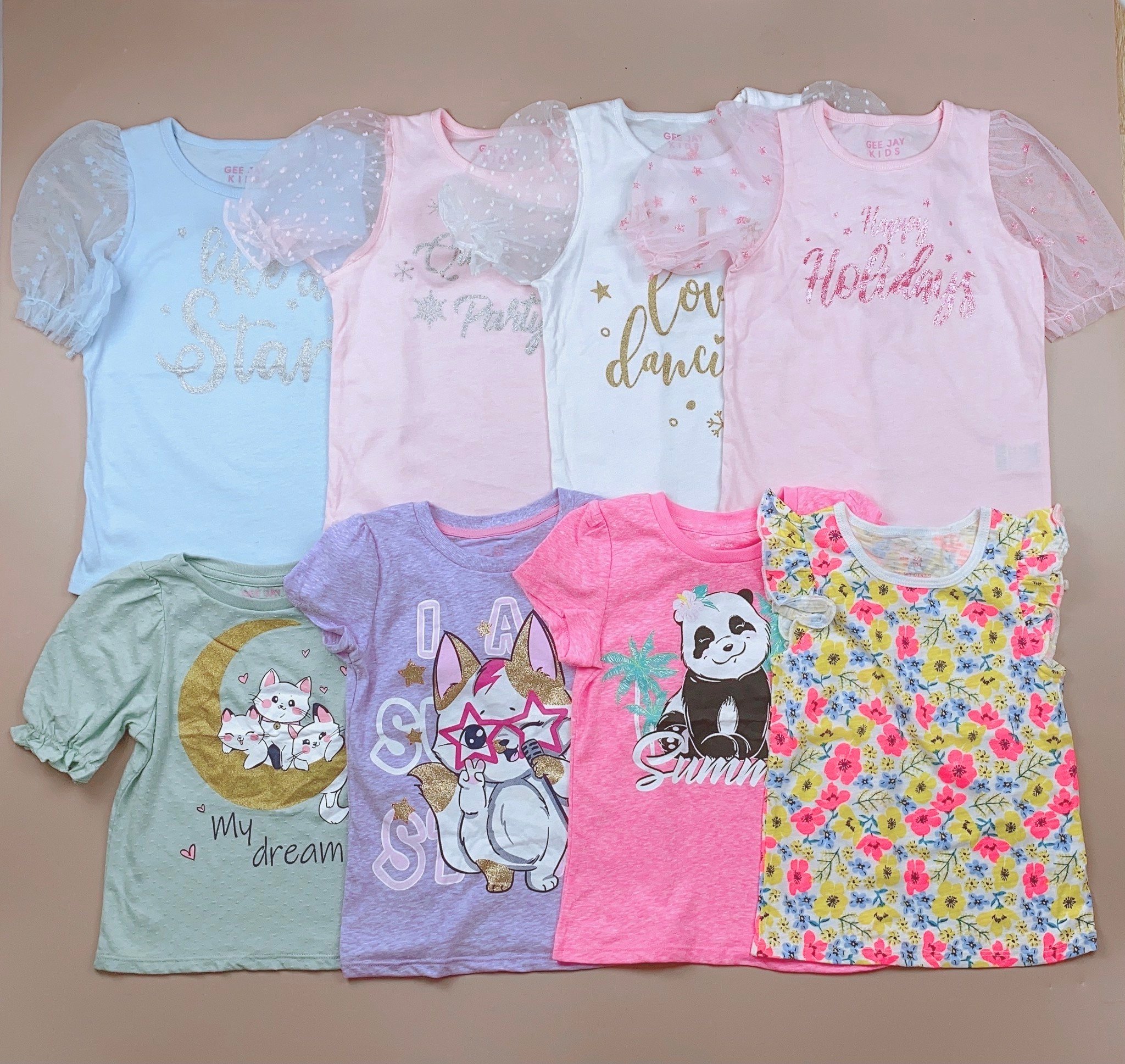 Áo cotton nhiều mẫu BG size 24m - 8y