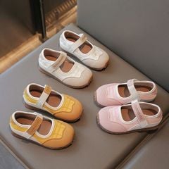 L161 - Giày búp bê thể thao 3 màu quai dán cho bé size 23-36