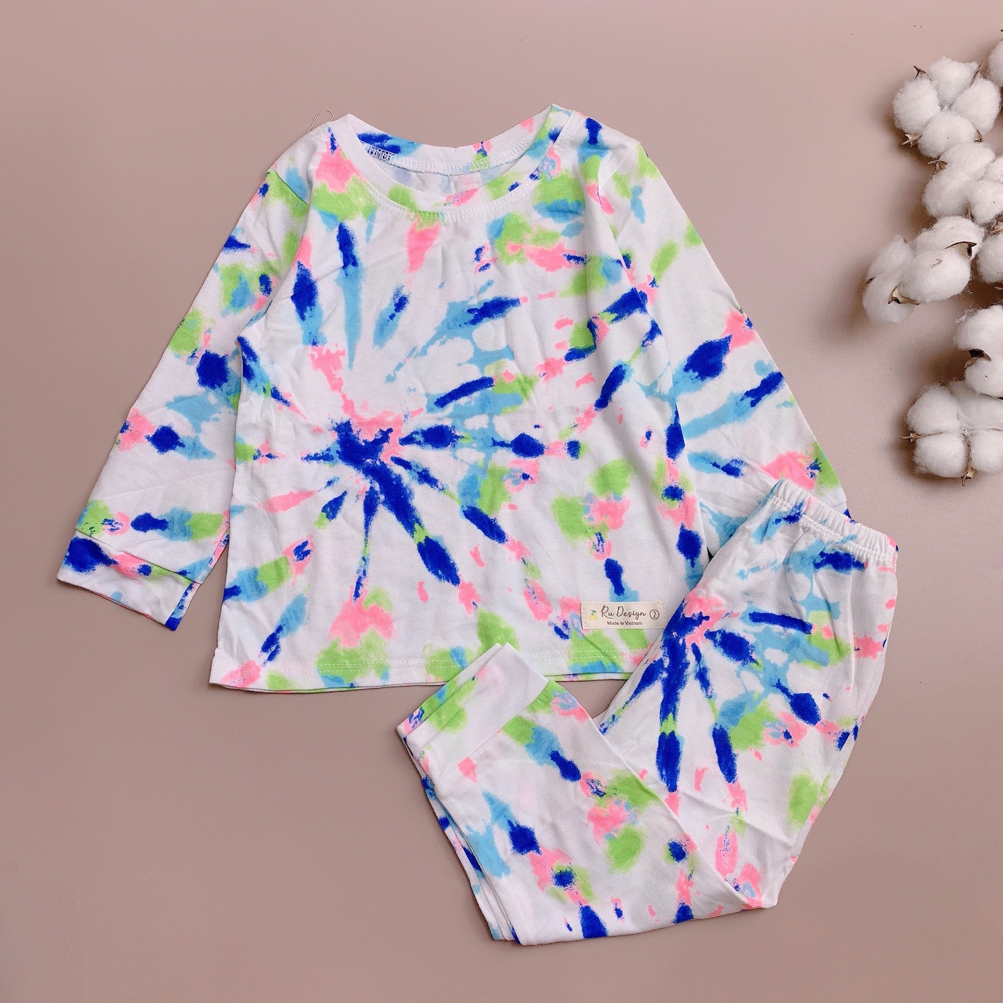 Bộ cotton loang màu Ru Design BG 2-7y