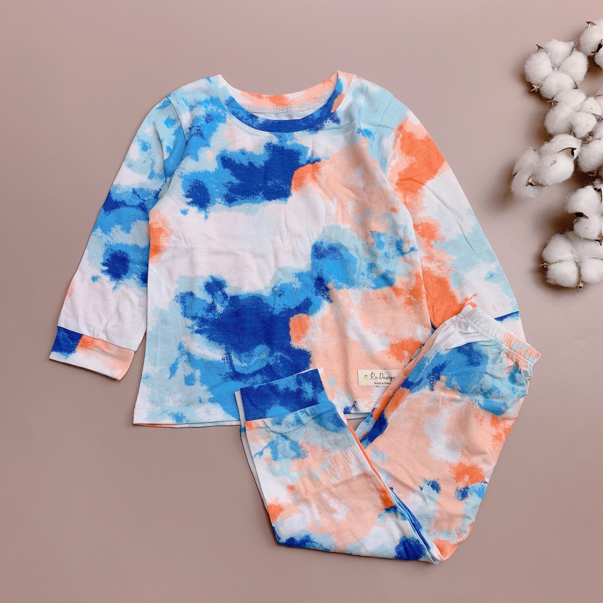 Bộ cotton loang màu Ru Design BG 2-7y