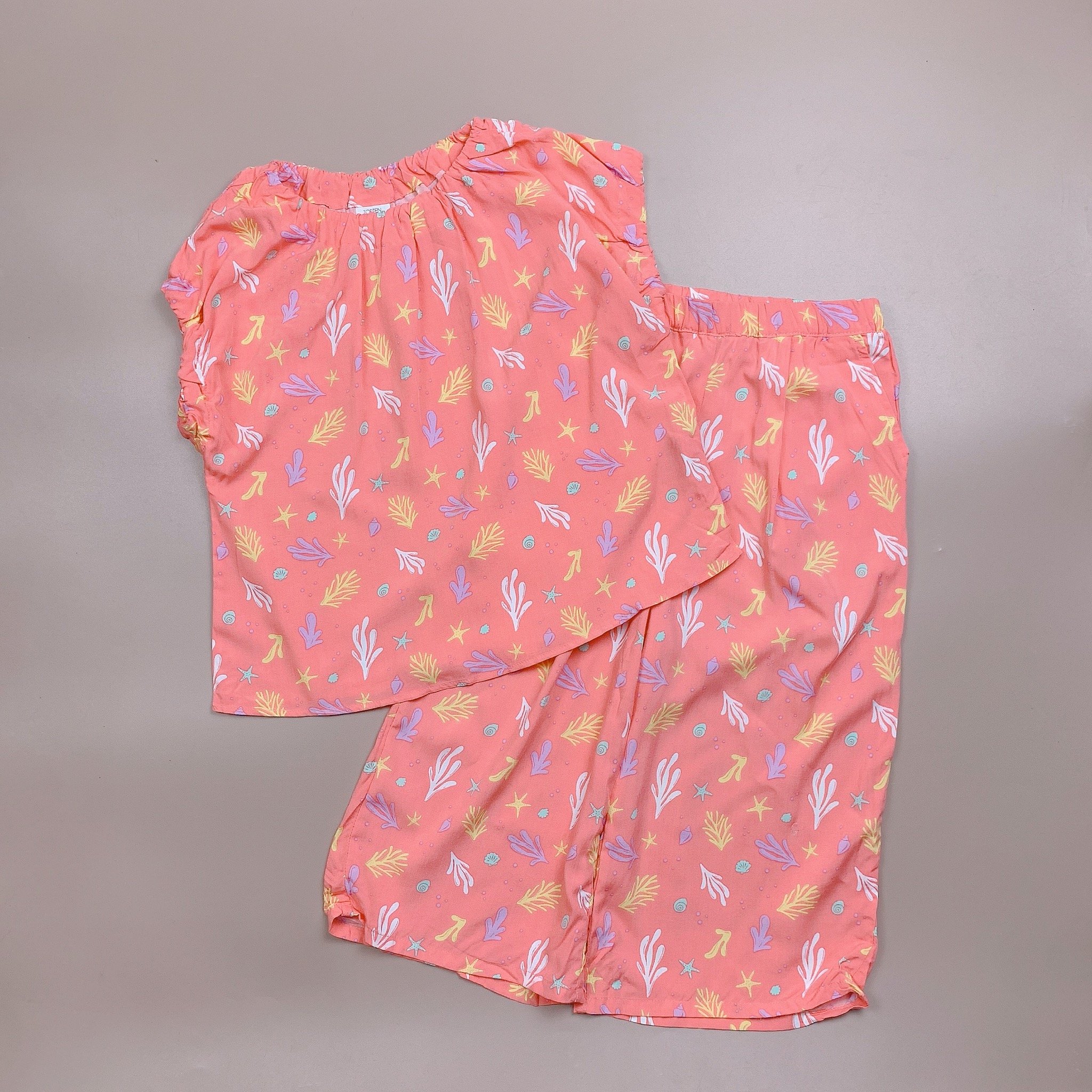 Bộ lanh Topten hoa 3 màu BG size 110 - 150