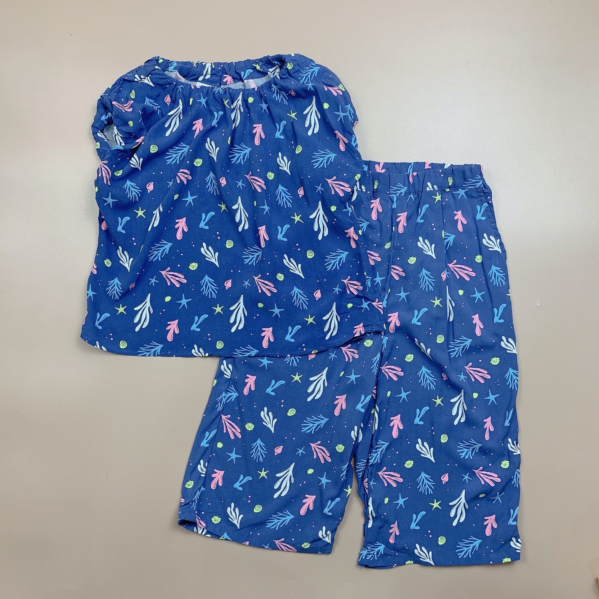 Bộ lanh Topten hoa 3 màu BG size 110 - 150