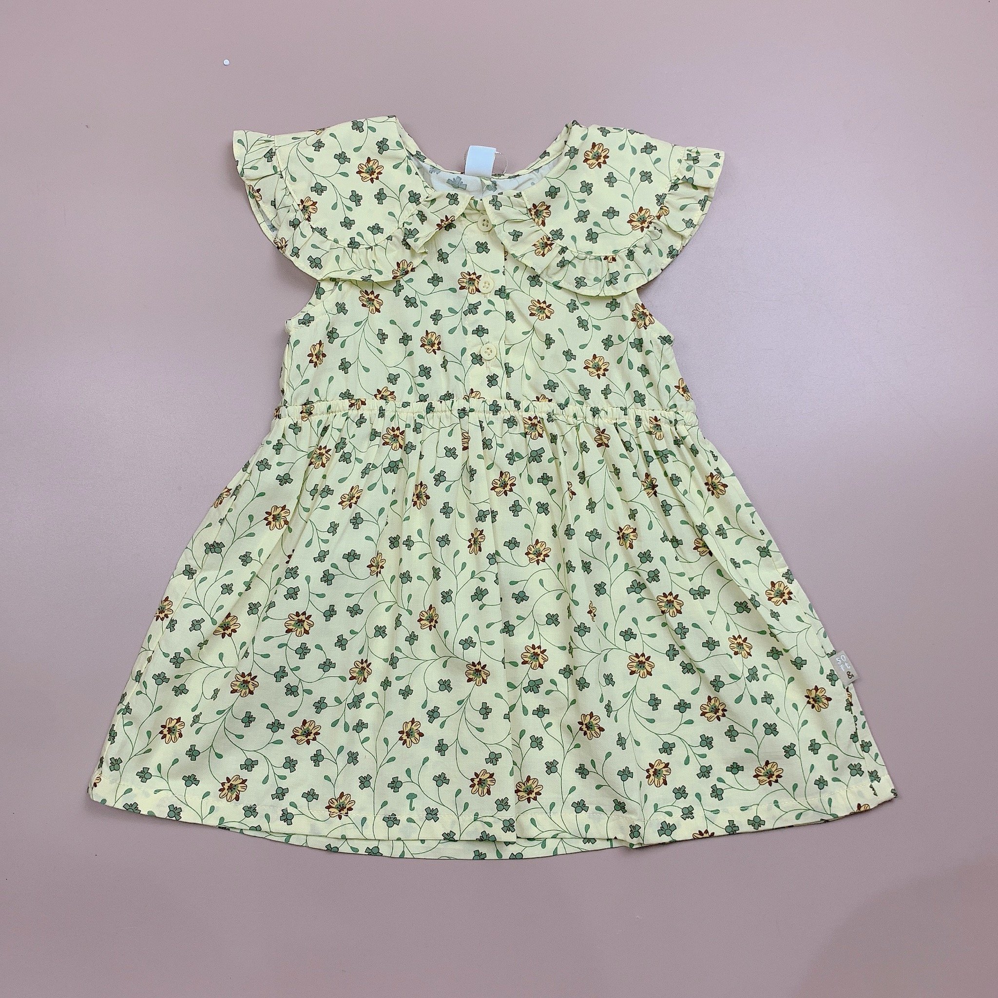 Váy thô Moimoln cổ sen 2 màu hoa size 90 - 130