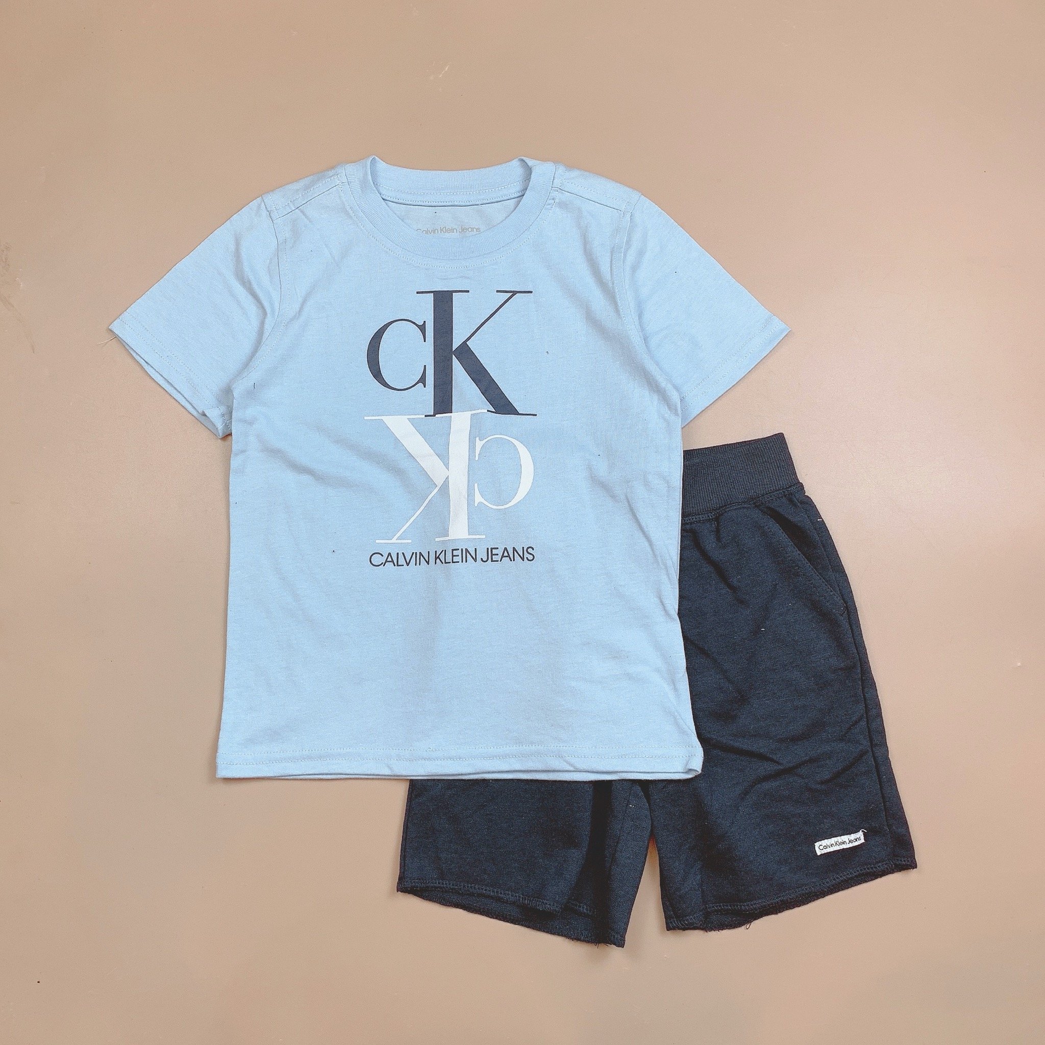 Bộ cotton C.K in chữ nhiều màu BT