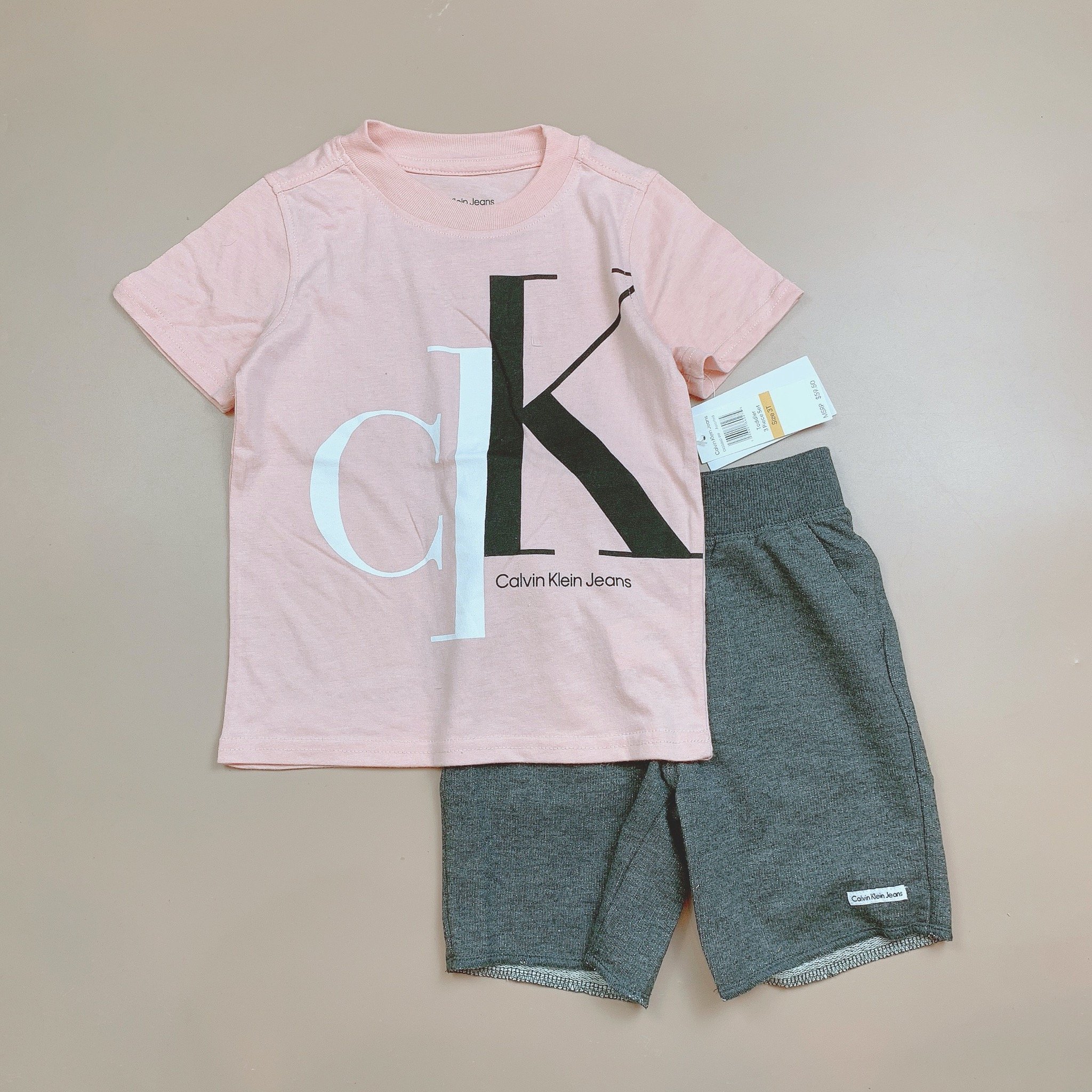 Bộ cotton C.K in chữ nhiều màu BT