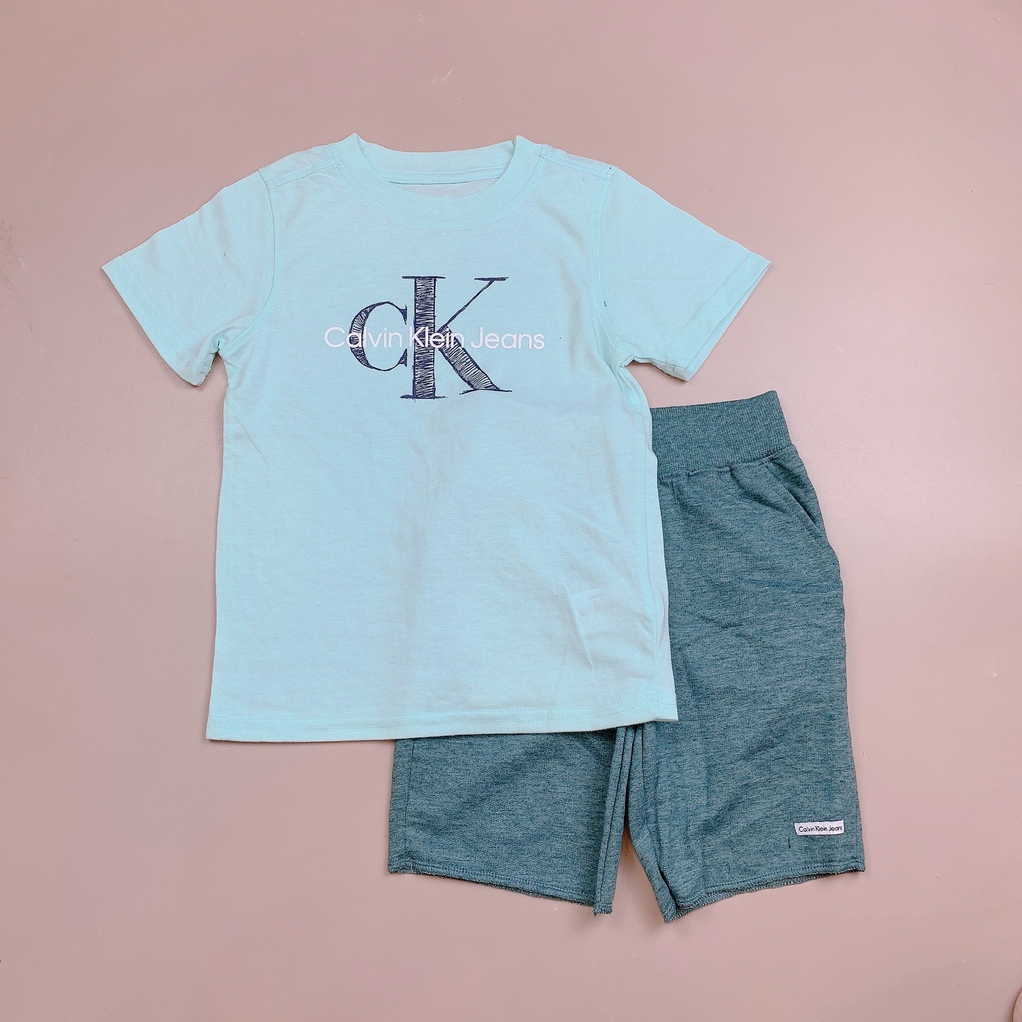 Bộ cotton C.K in chữ nhiều màu BT