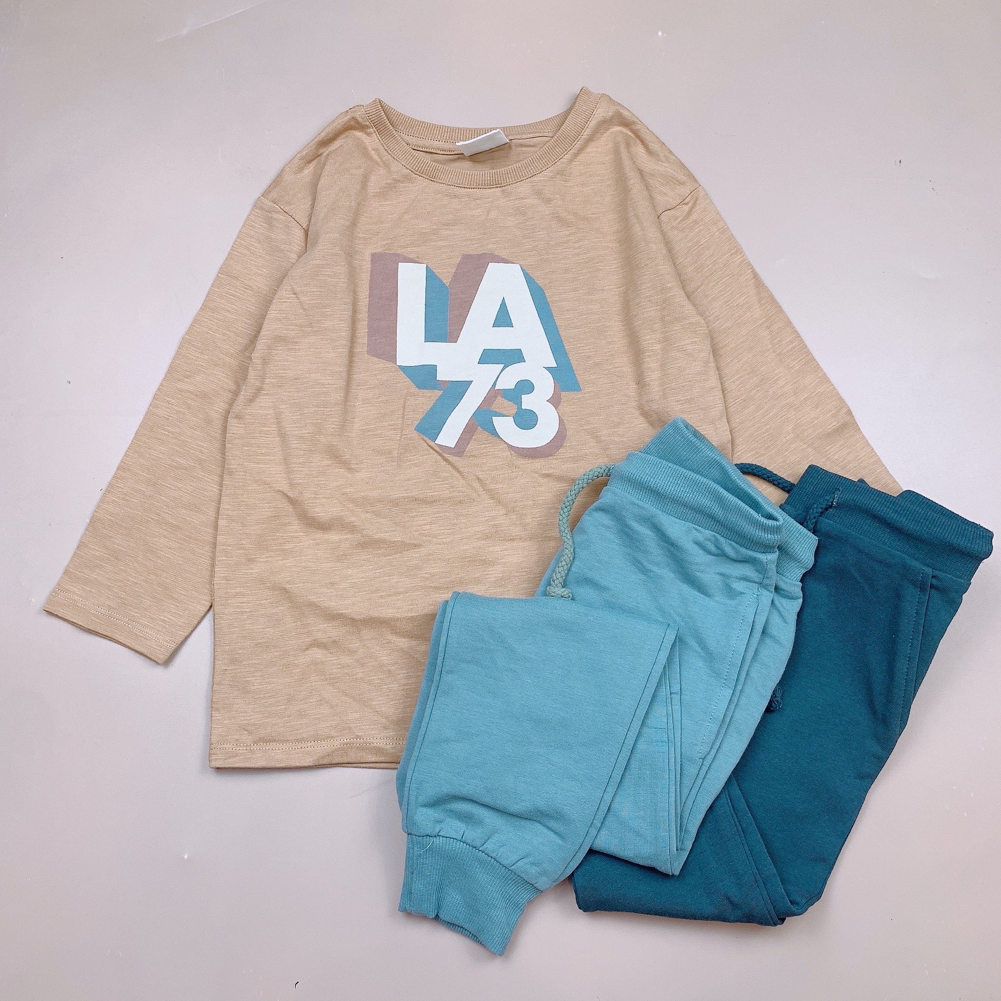 Bộ cotton Minene dài tay nhiều mẫu BT size 2-7y (quần ngẫu nhiên) - Bảng màu 2