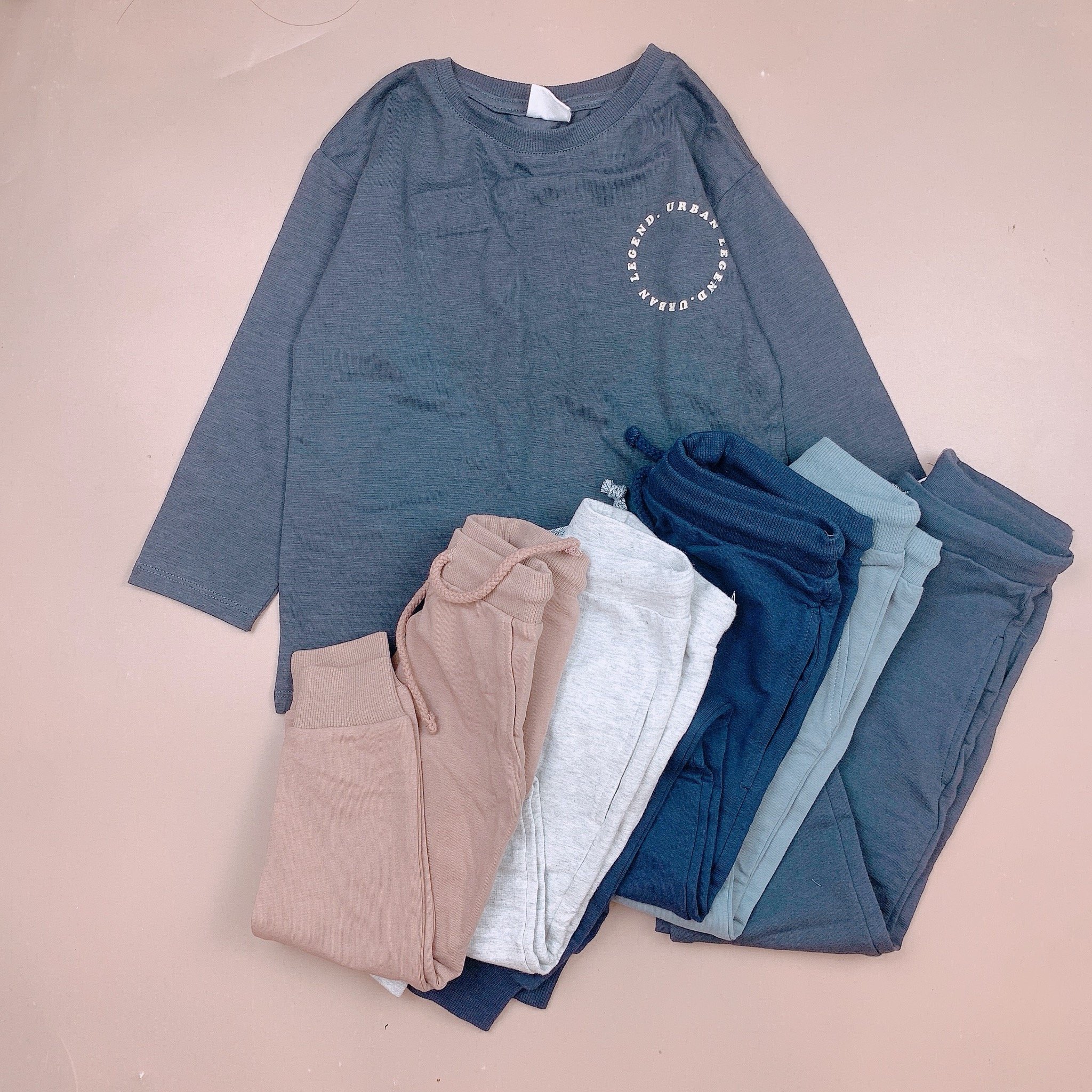 Bộ cotton Minene dài tay nhiều mẫu BT size 2-7y (quần ngẫu nhiên) - Bảng màu 2