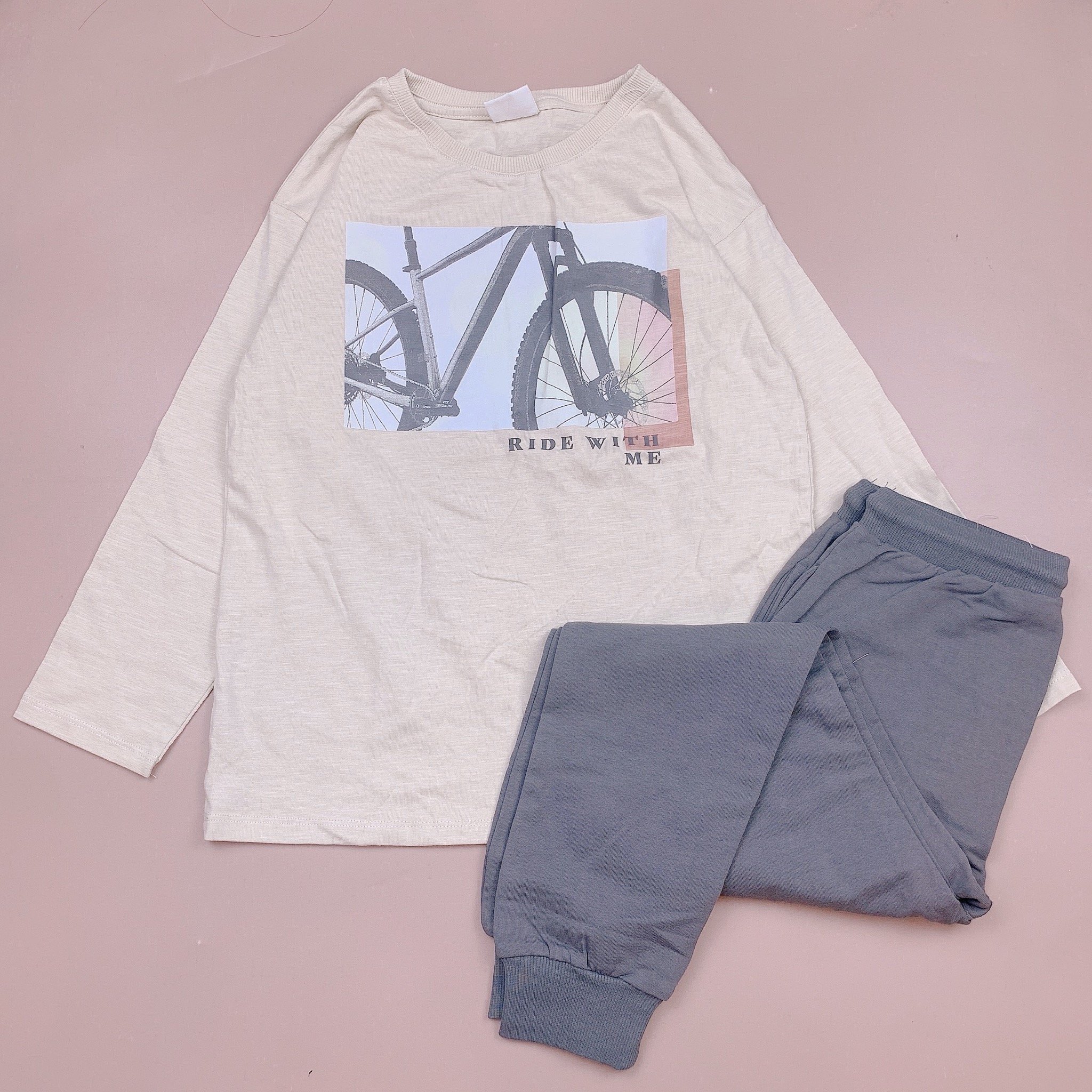 Bộ cotton Minene dài tay nhiều mẫu BT size 2-7y (quần ngẫu nhiên) - Bảng màu 2