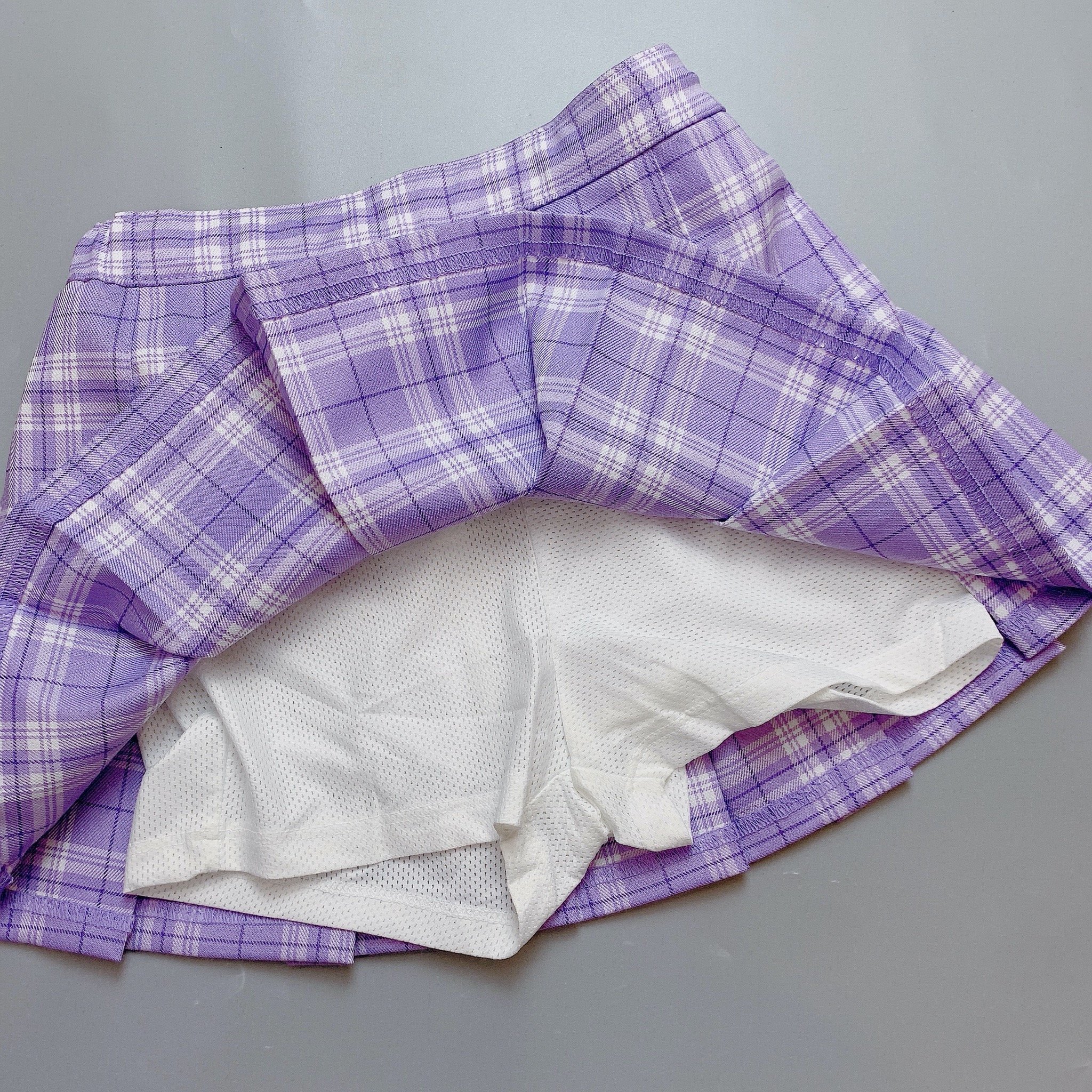 CVAY10 - Chân váy xếp li liền quần Polham nhiều màu kẻ size 120 - 160