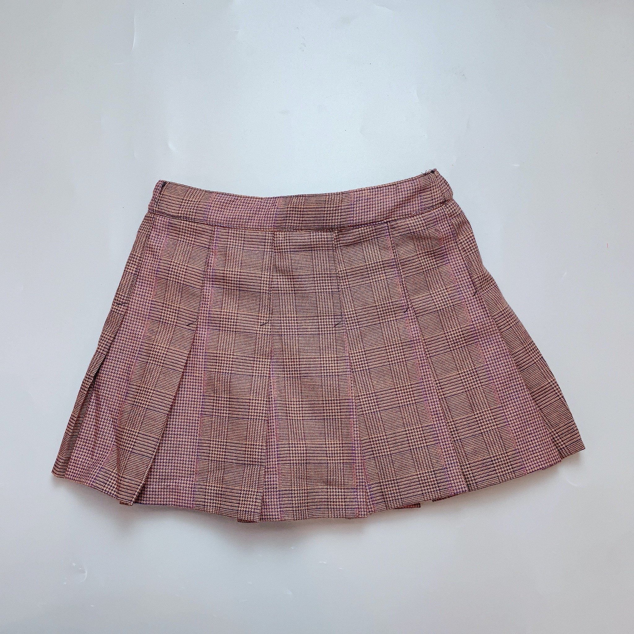 CVAY10 - Chân váy xếp li liền quần Polham nhiều màu kẻ size 120 - 160