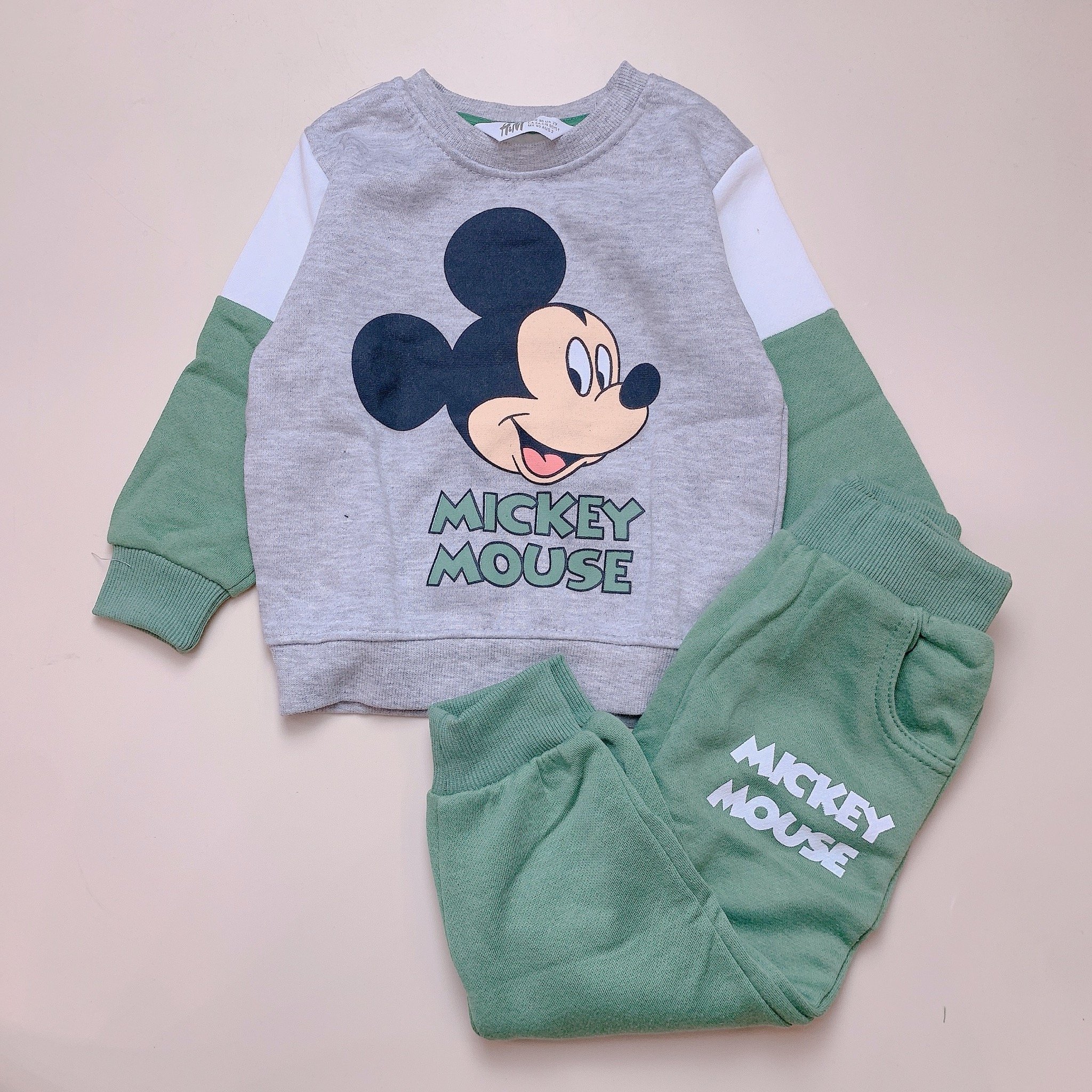 Bộ nỉ bông vải dư nhiều hình Bé Trai size 2 - 6y