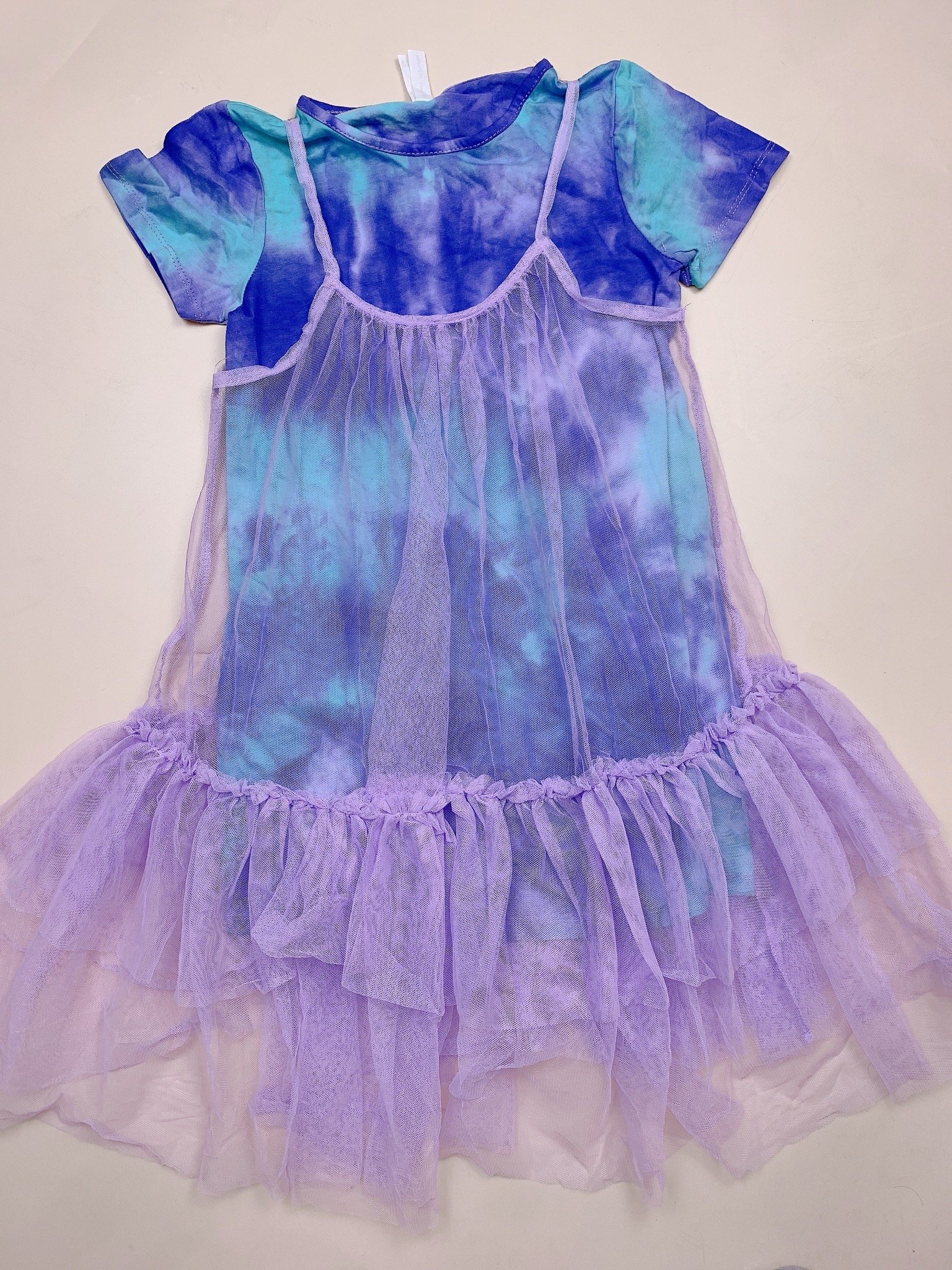 V00065 - Váy cotton phối ren lưới dư xịn 3 màu BG size 2-8y