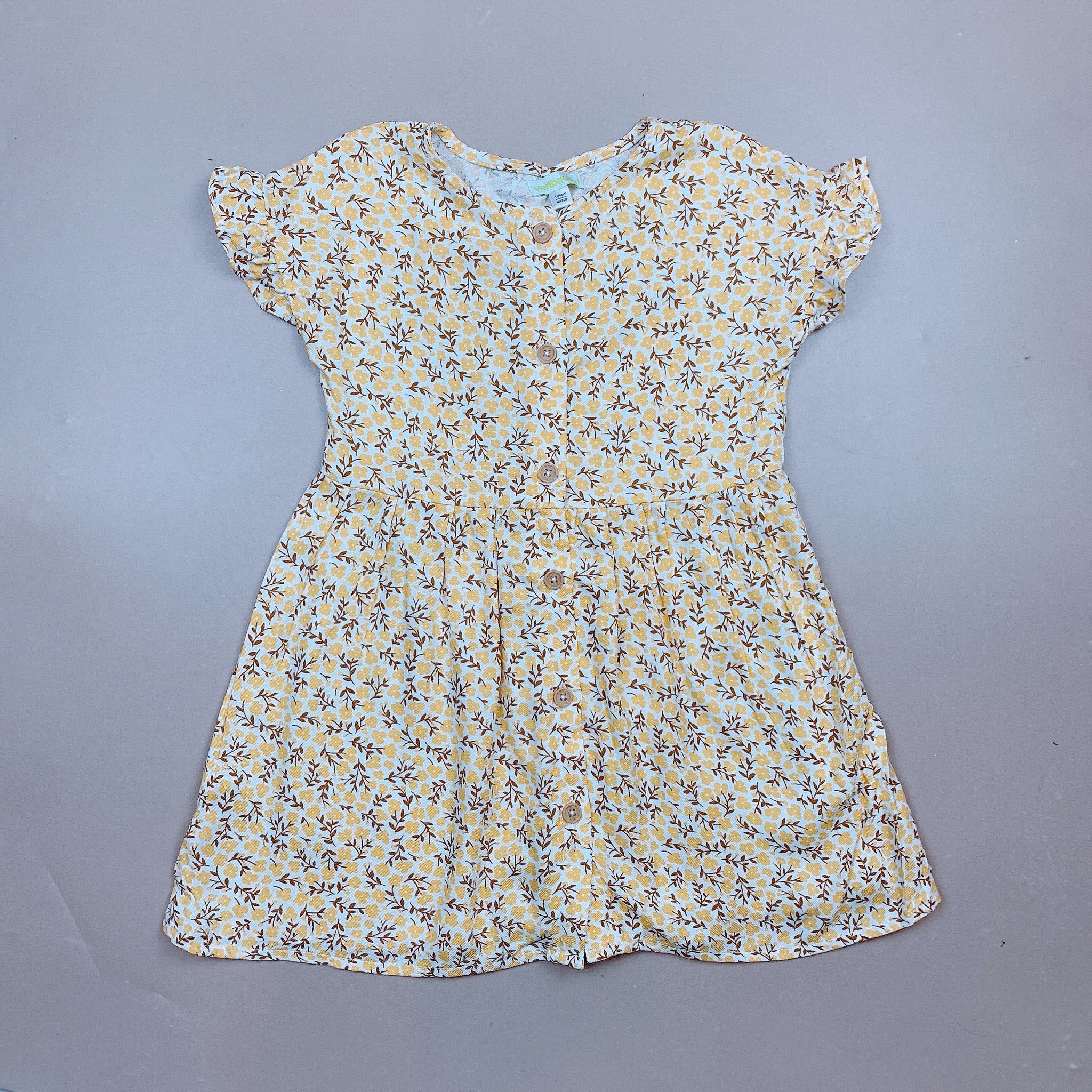 V00050 - Váy lanh hoa nhí nhiều màu BG size 2-14y