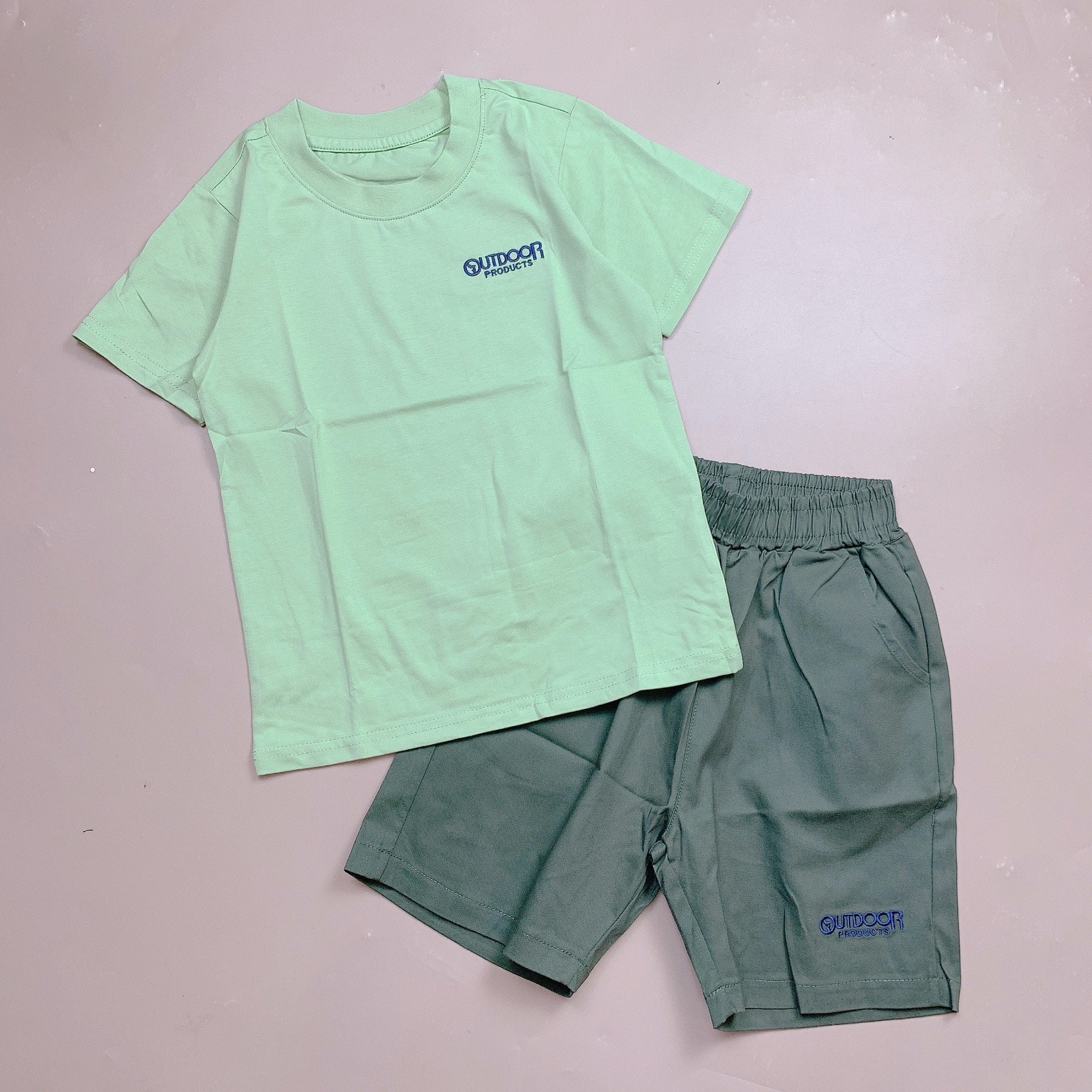 Bộ Outdoor áo thun cotton + quần kaki BT size 120-160