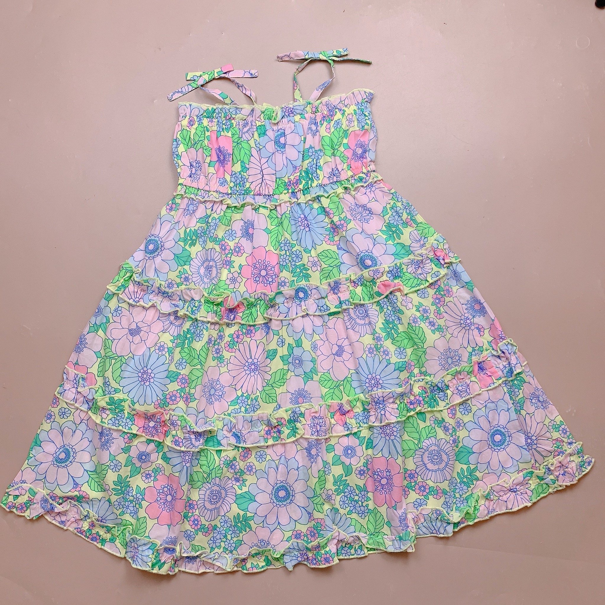 V00073 - Váy 2 dây maxi vải siêu mát cho bé size 2-10y