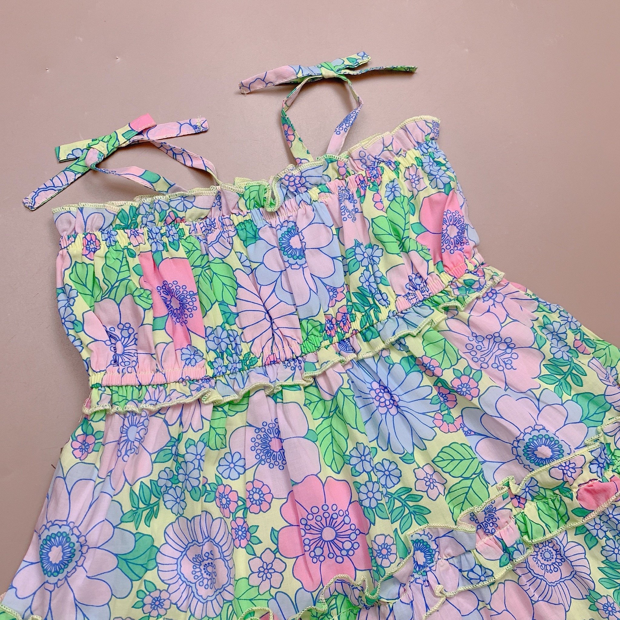 V00073 - Váy 2 dây maxi vải siêu mát cho bé size 2-10y