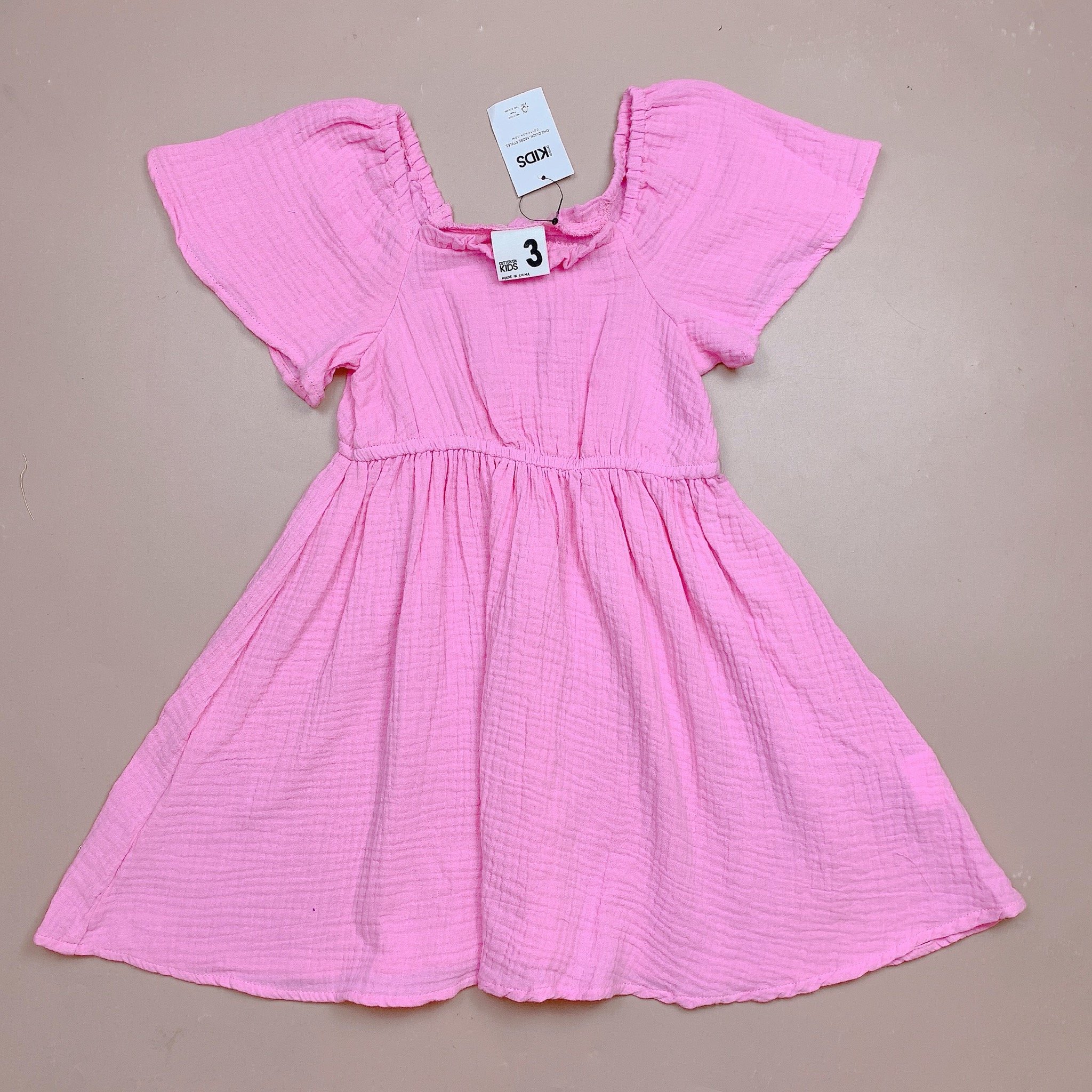 V00017 - Váy vải xô Muslin cotton on dư xịn cho bé size 2-10y