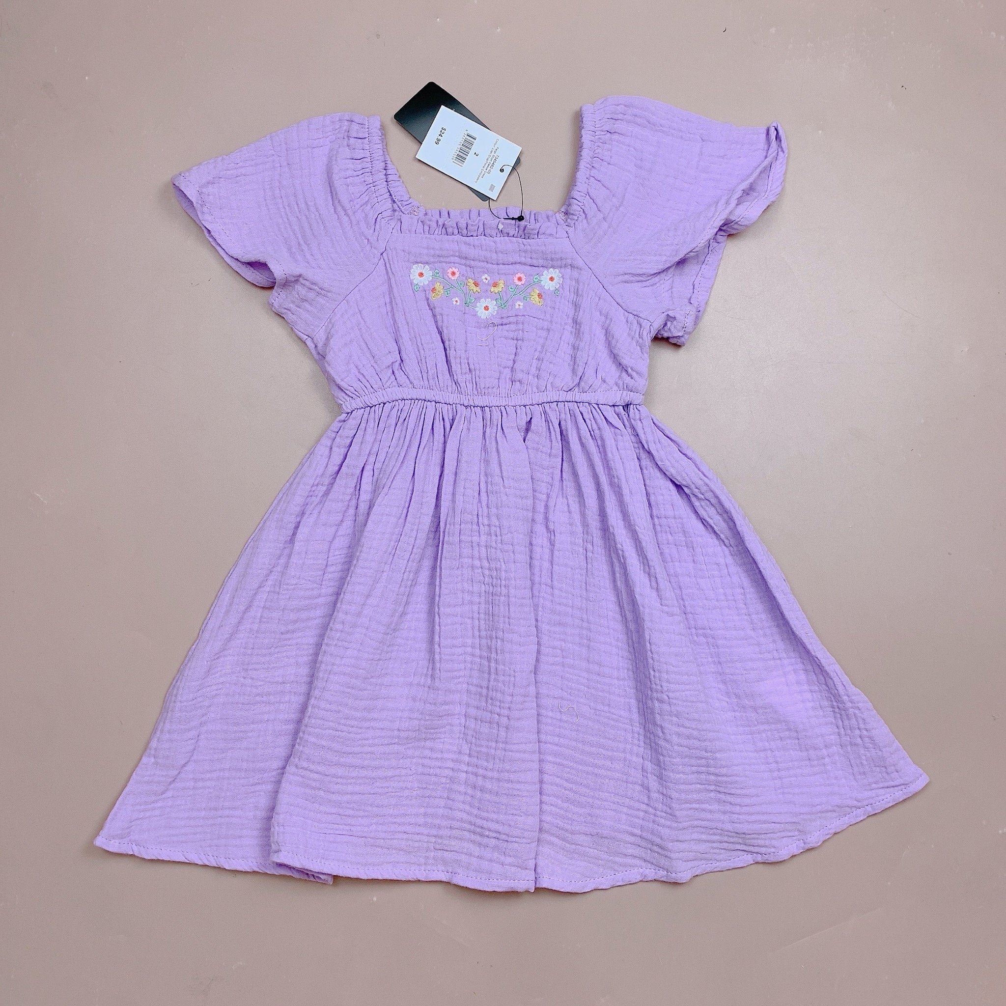 V00017 - Váy vải xô Muslin cotton on dư xịn cho bé size 2-10y