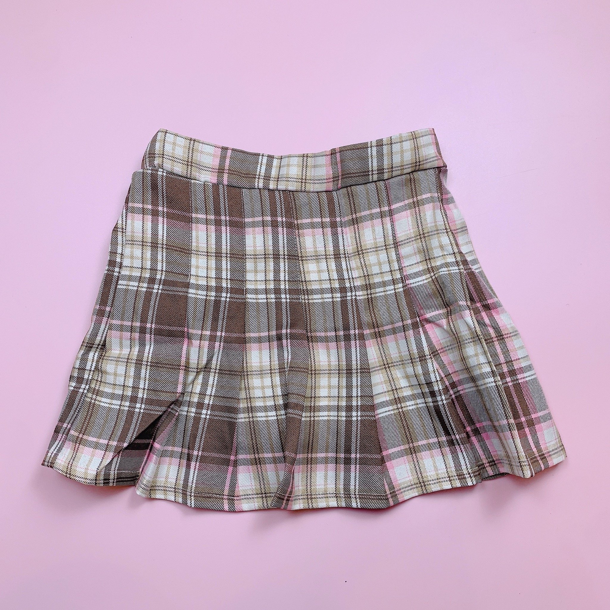 CVAY09 - Chân váy xếp ly liền quần kẻ caro nhiều màu size 2-16y