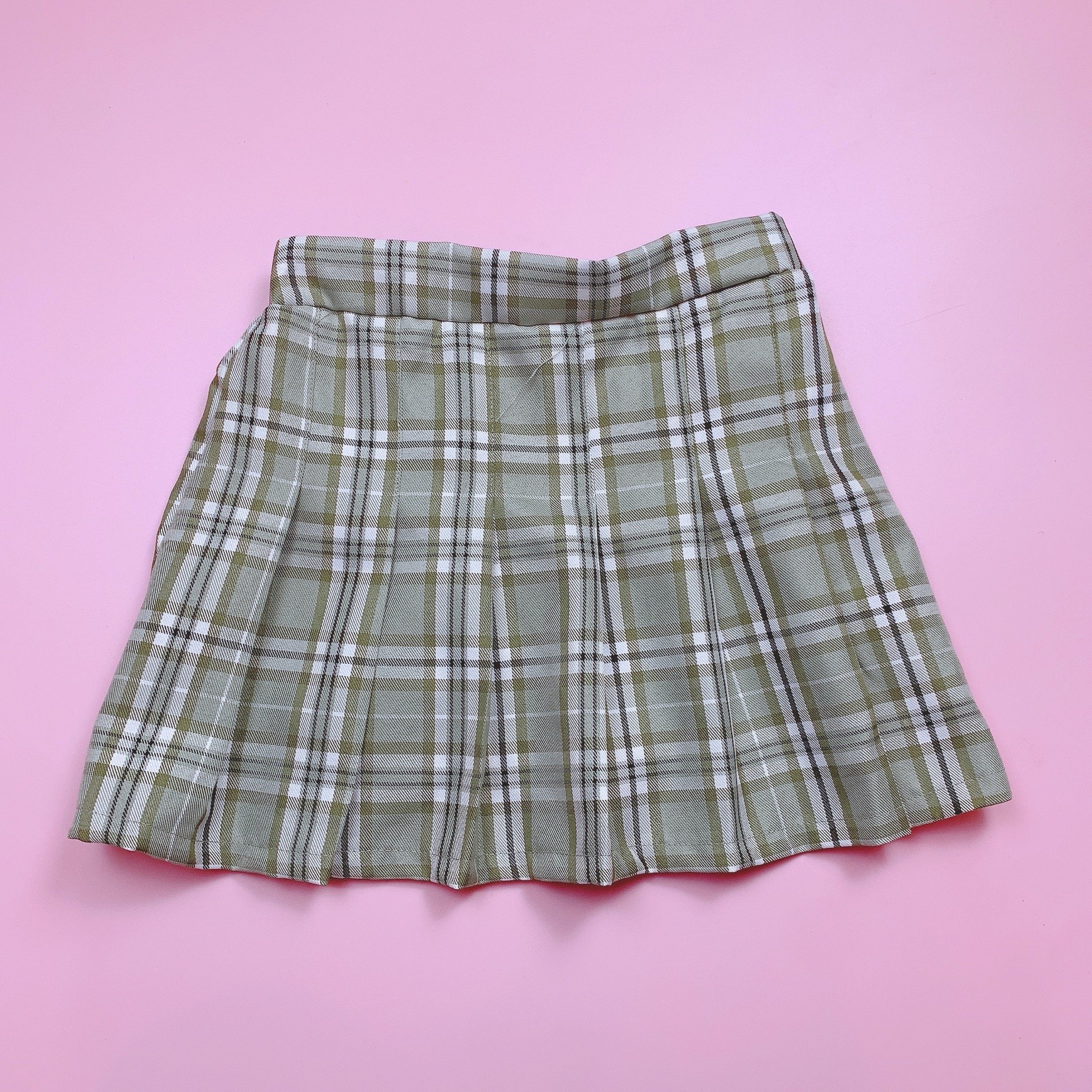 CVAY09 - Chân váy xếp ly liền quần kẻ caro nhiều màu size 2-16y